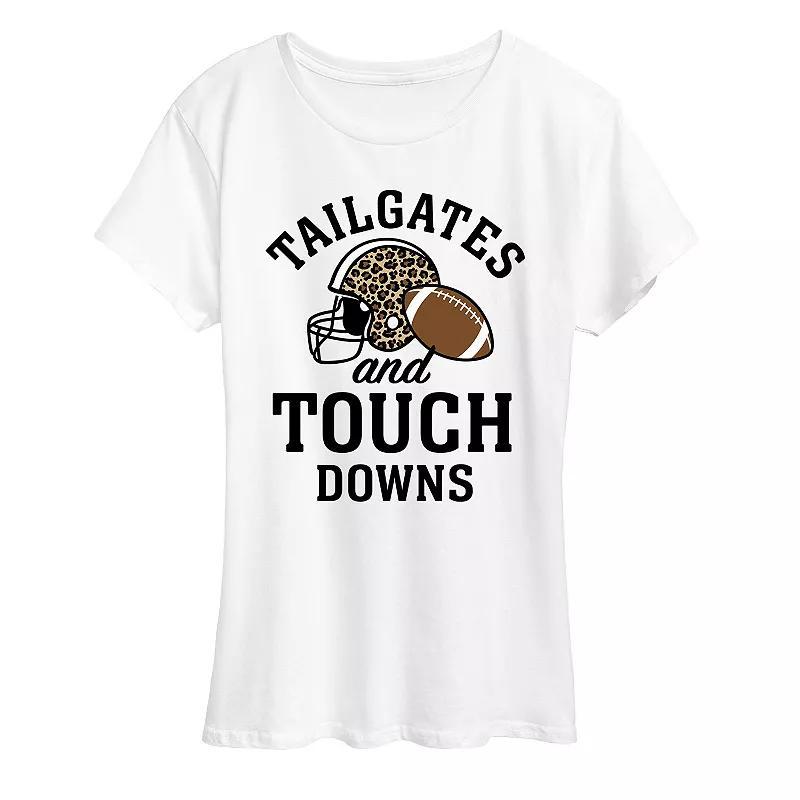 Womens Tailgates Touchdowns Graphic Tee, Girls Product Image
