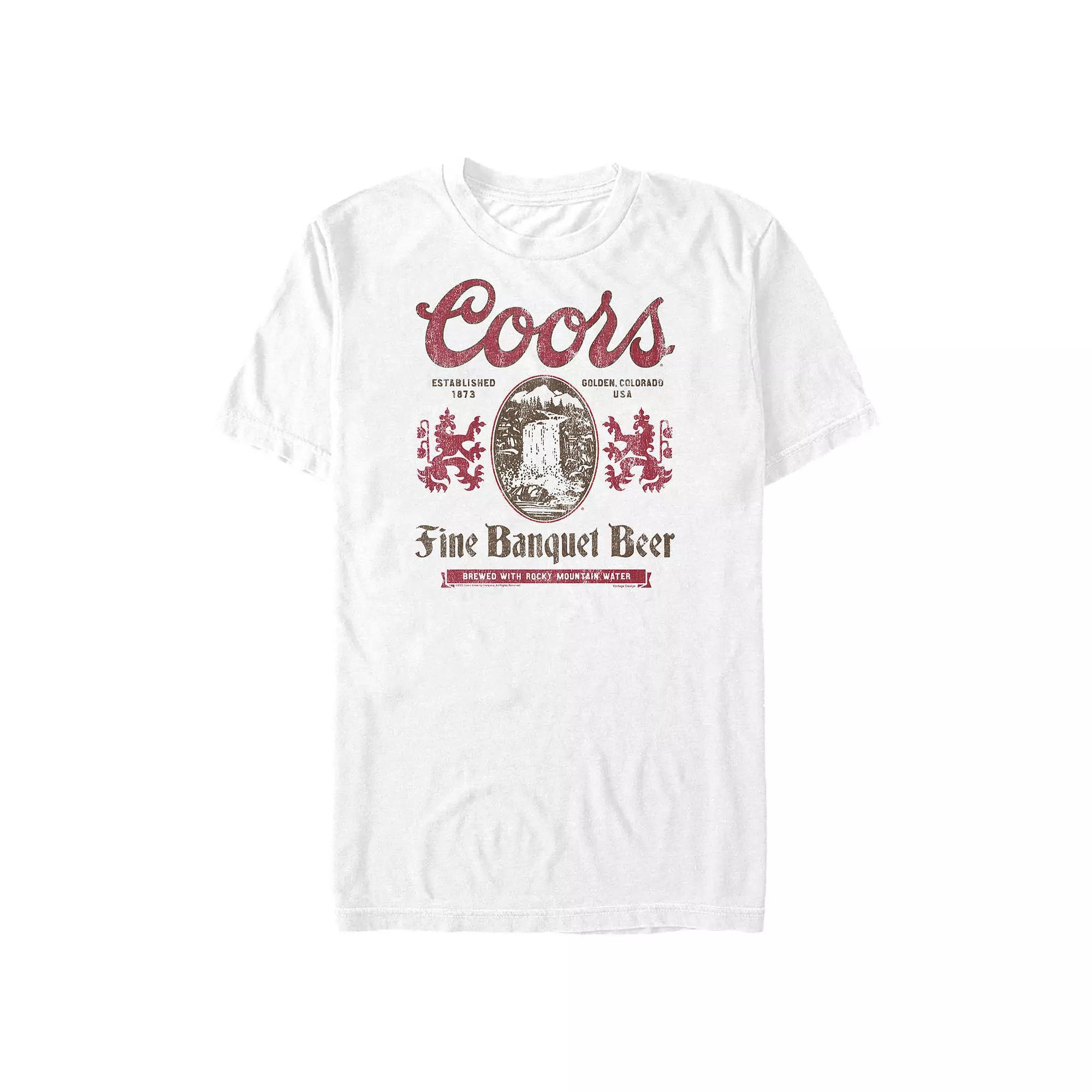 Men's Coors Light Banquet Beer Graphic Tee, Size: XXL, White Product Image