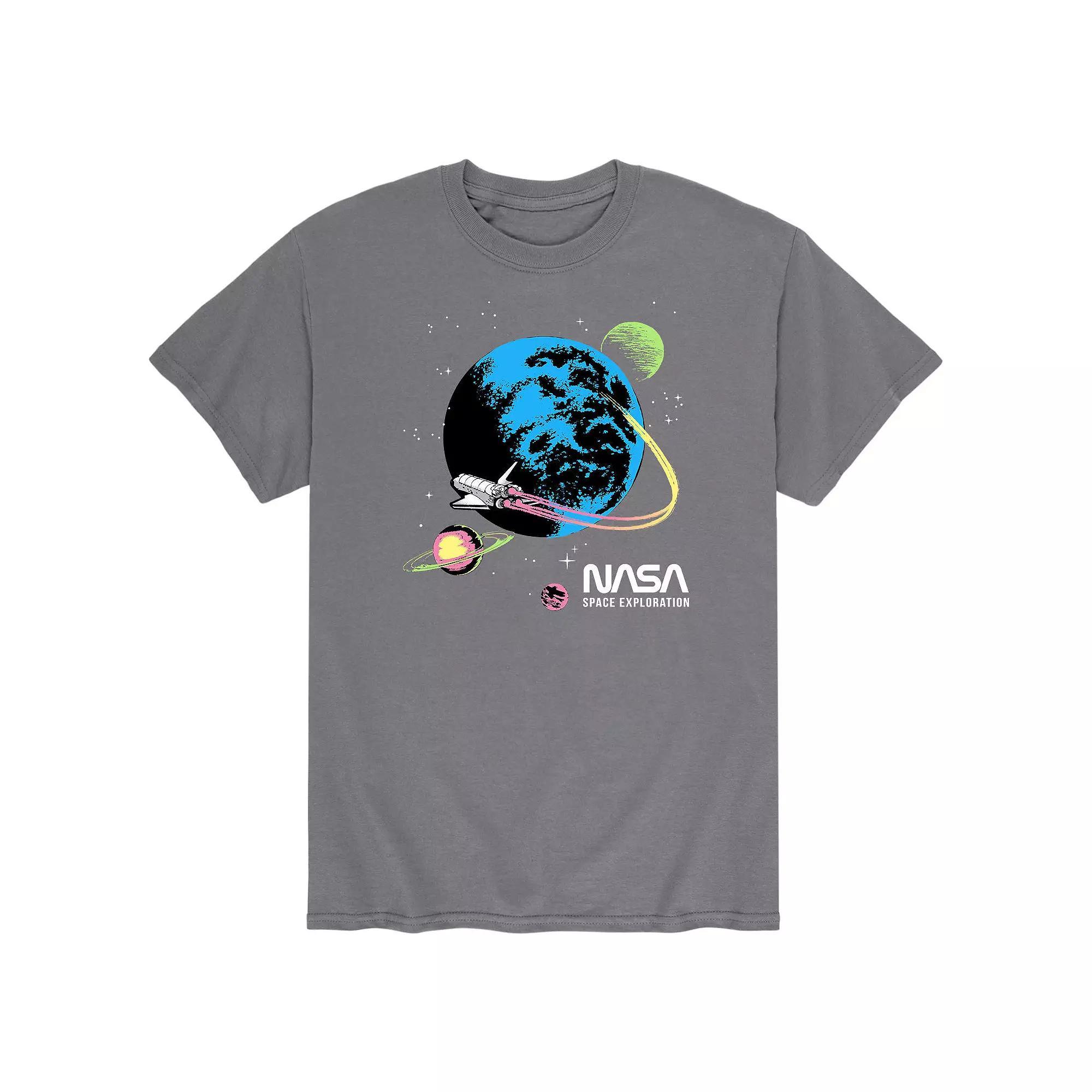 Men's NASA Flight Tee, Size: XXL, Gray Product Image