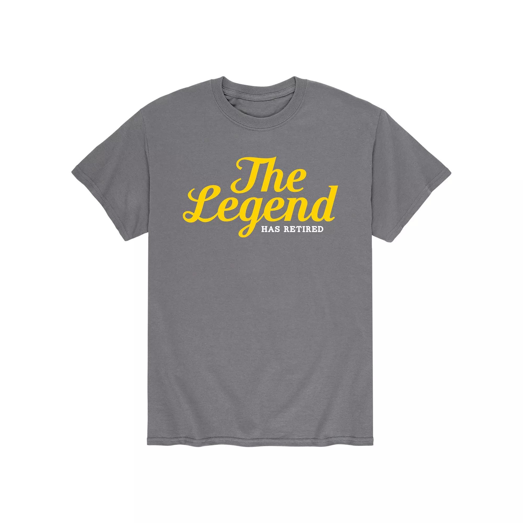 Mens The Legend Has Retired Tee Grey Product Image