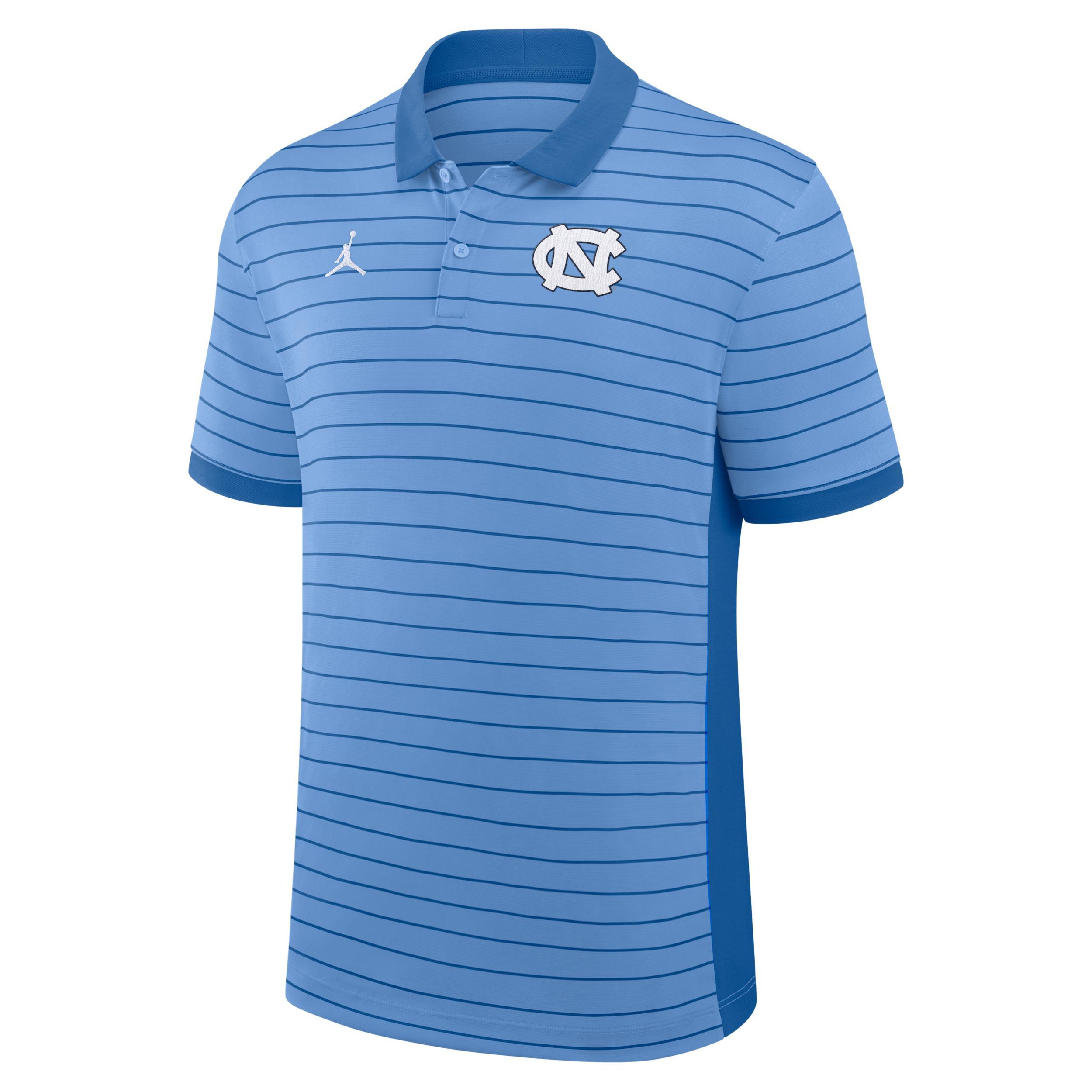 Men's North Carolina Sideline Victory Stripe Jordan Brand Dri-FIT College Polo Product Image