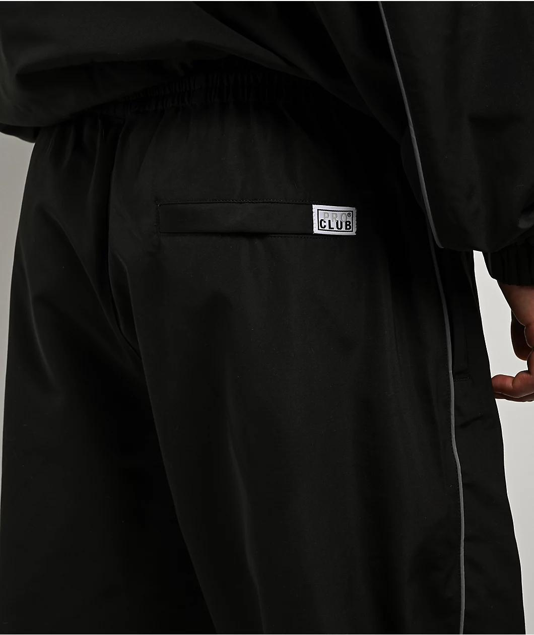 Pro Club Heavyweight Black Track Pants Product Image