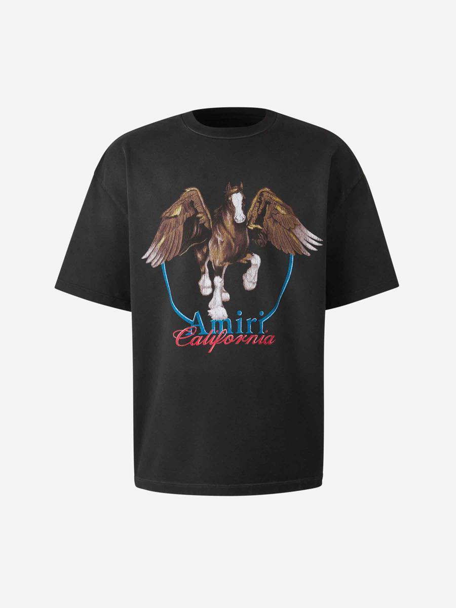 AMIRI Men's Vintage Wash Pegasus T-shirt T-shirt In Black Product Image