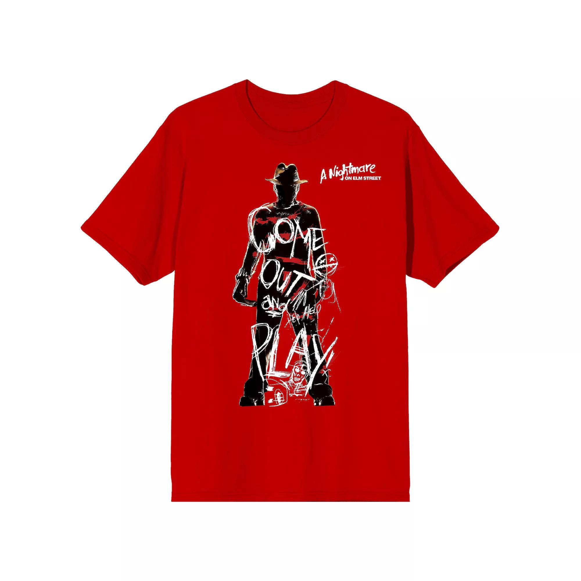 Men's Nightmare On Elm Street Play Tee, Size: Small, Red Product Image