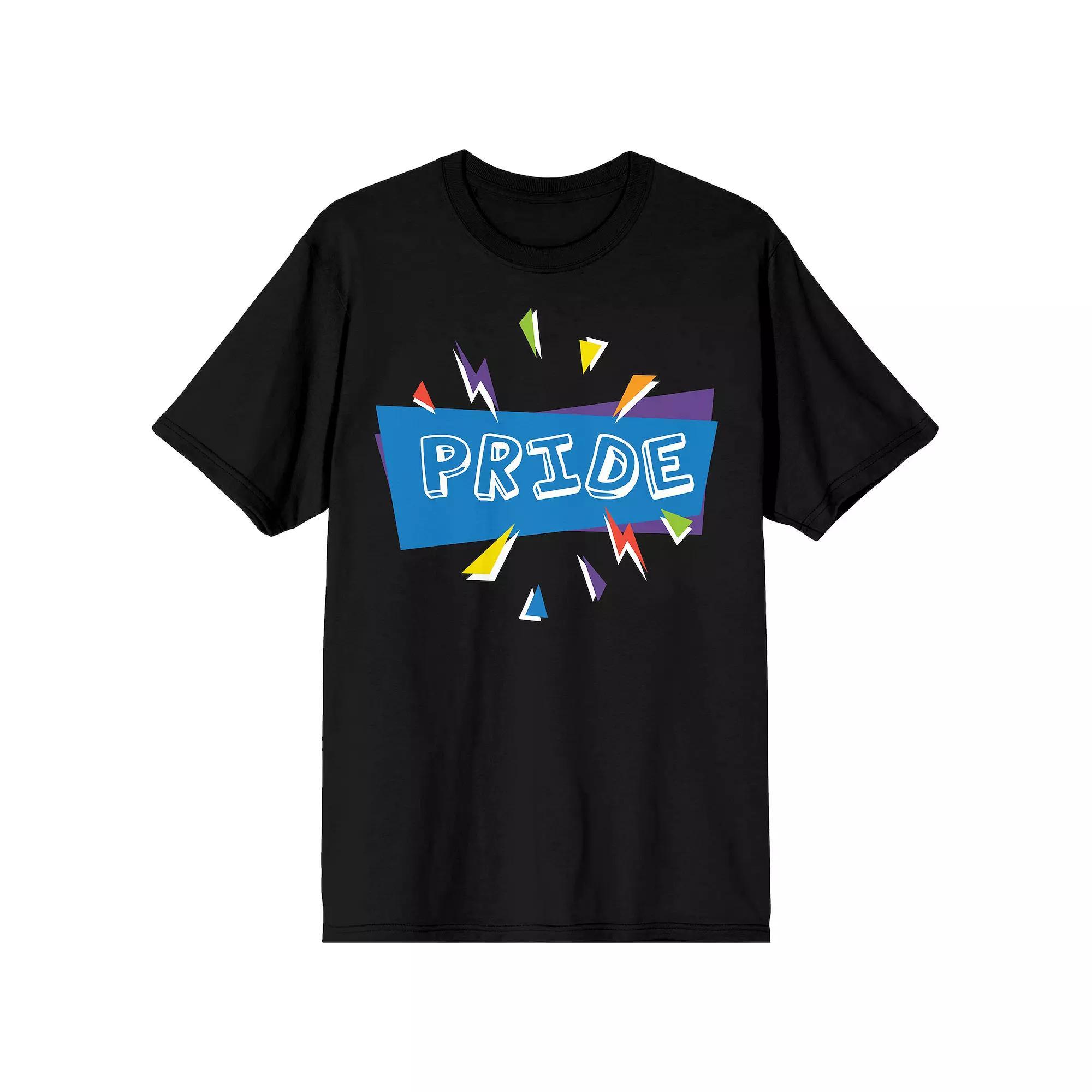 Men's Pride Confetti Tee, Size: XXL, Black Product Image