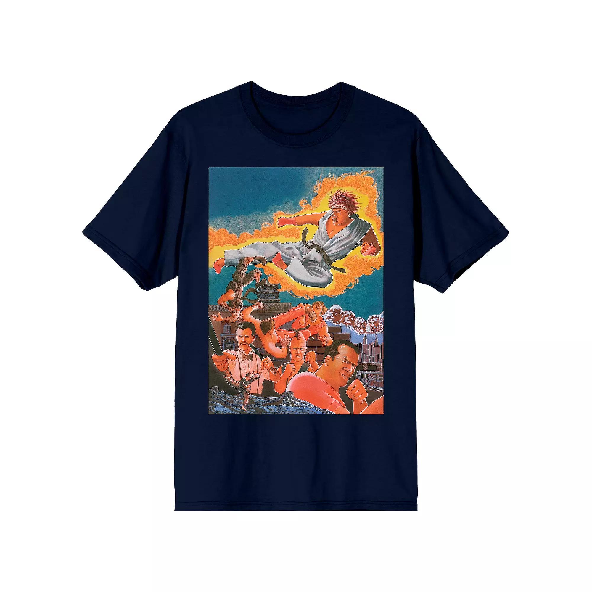 Men's Street Fighter Ryu Tee, Size: XL, Blue Product Image