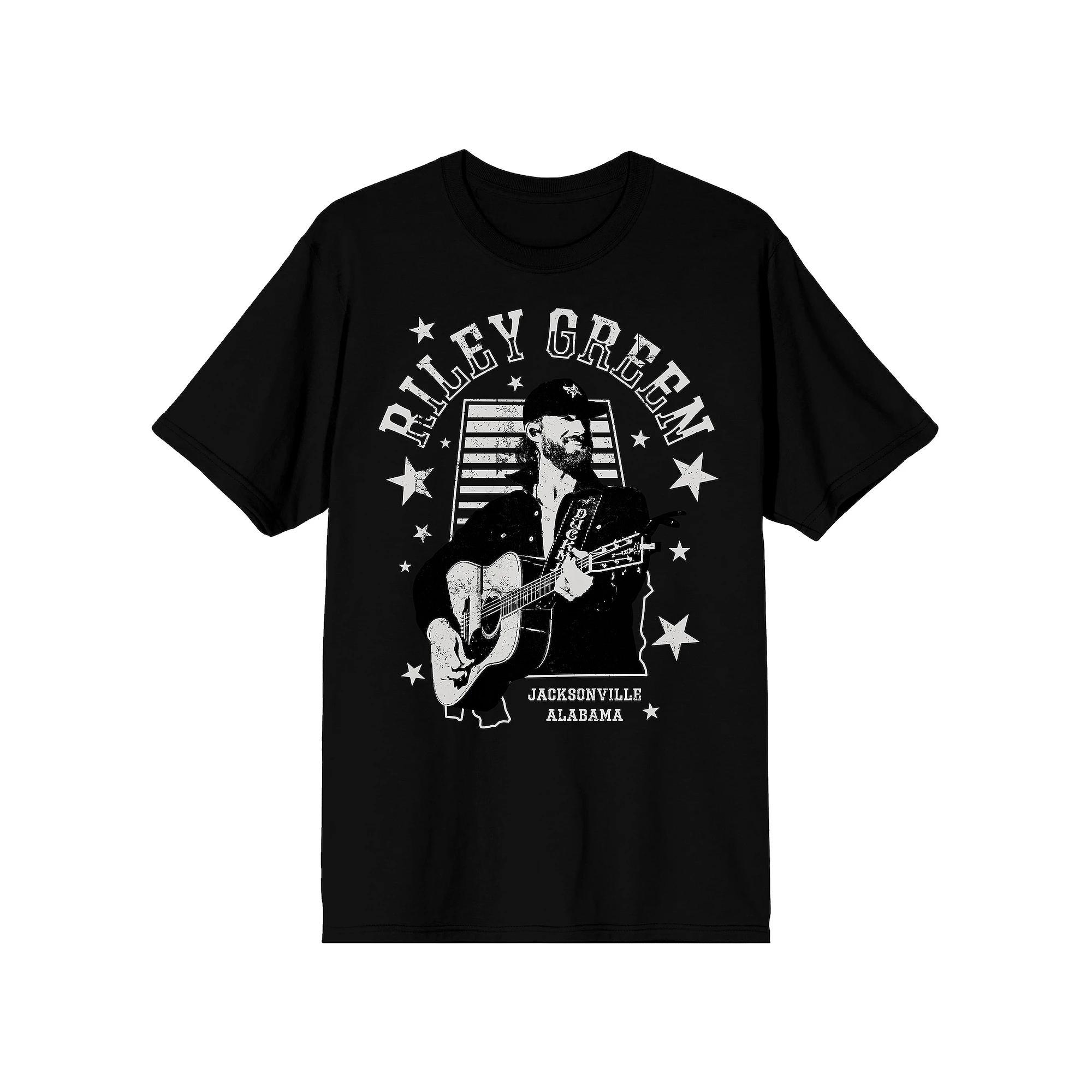Mens Riley Green Stars Graphic Tee Product Image
