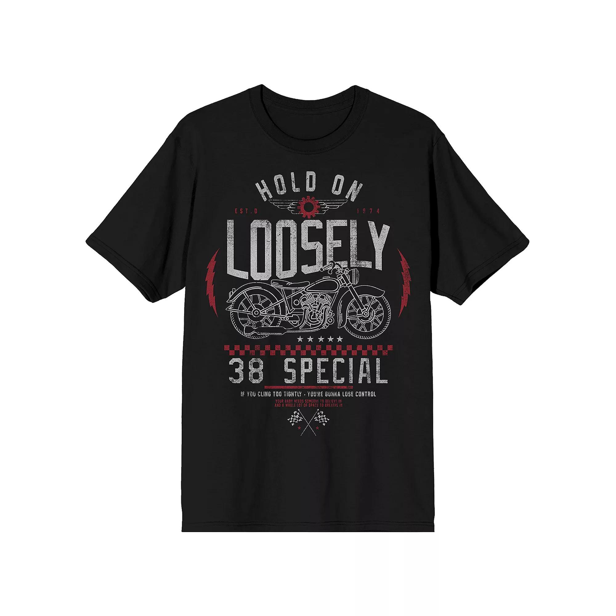 Men's Special Hold On Loosely Short Sleeve Graphic T-Shirt, Size: XXL, Black Product Image