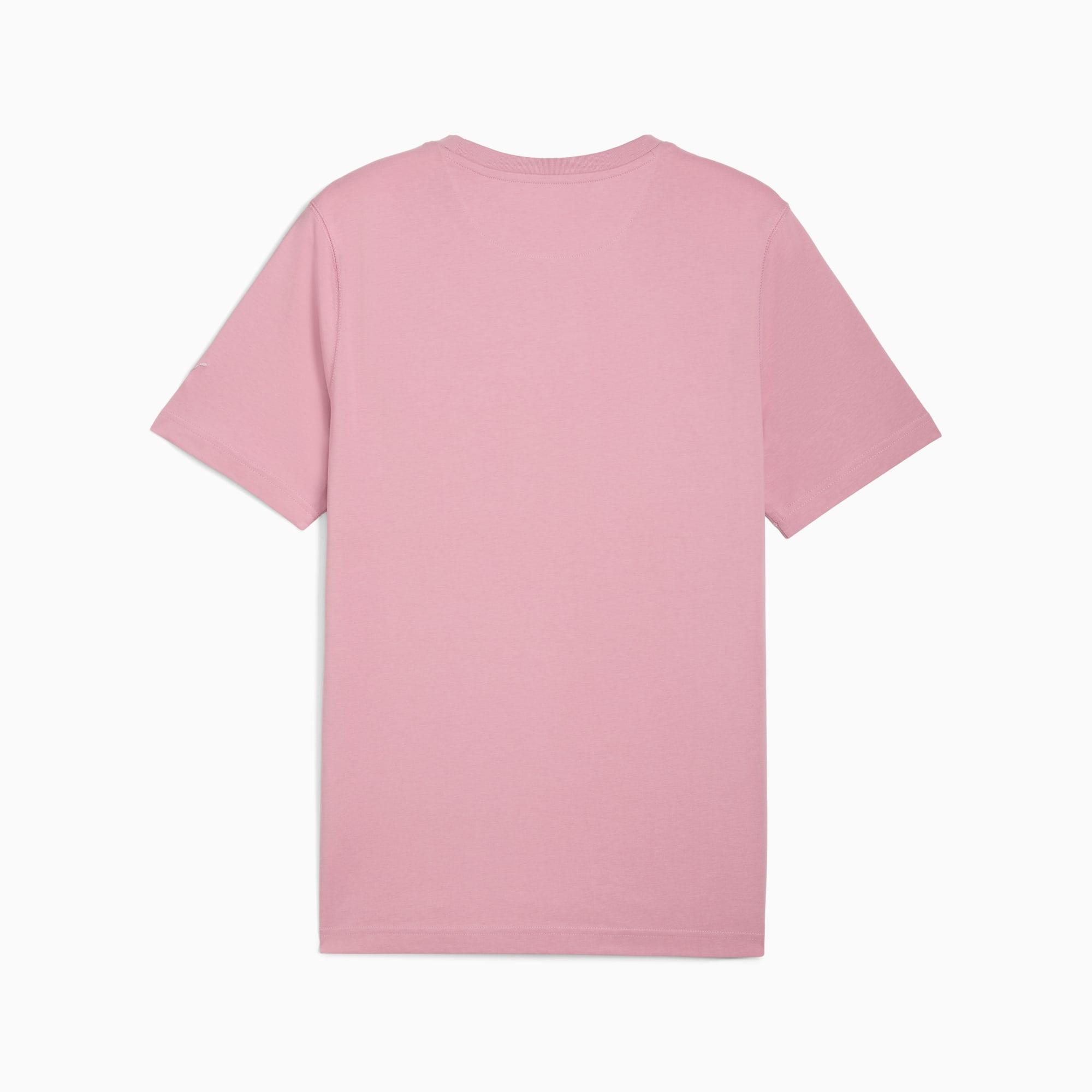 WARDROBE ESSENTIALS Suede Logo Men's Tee Product Image
