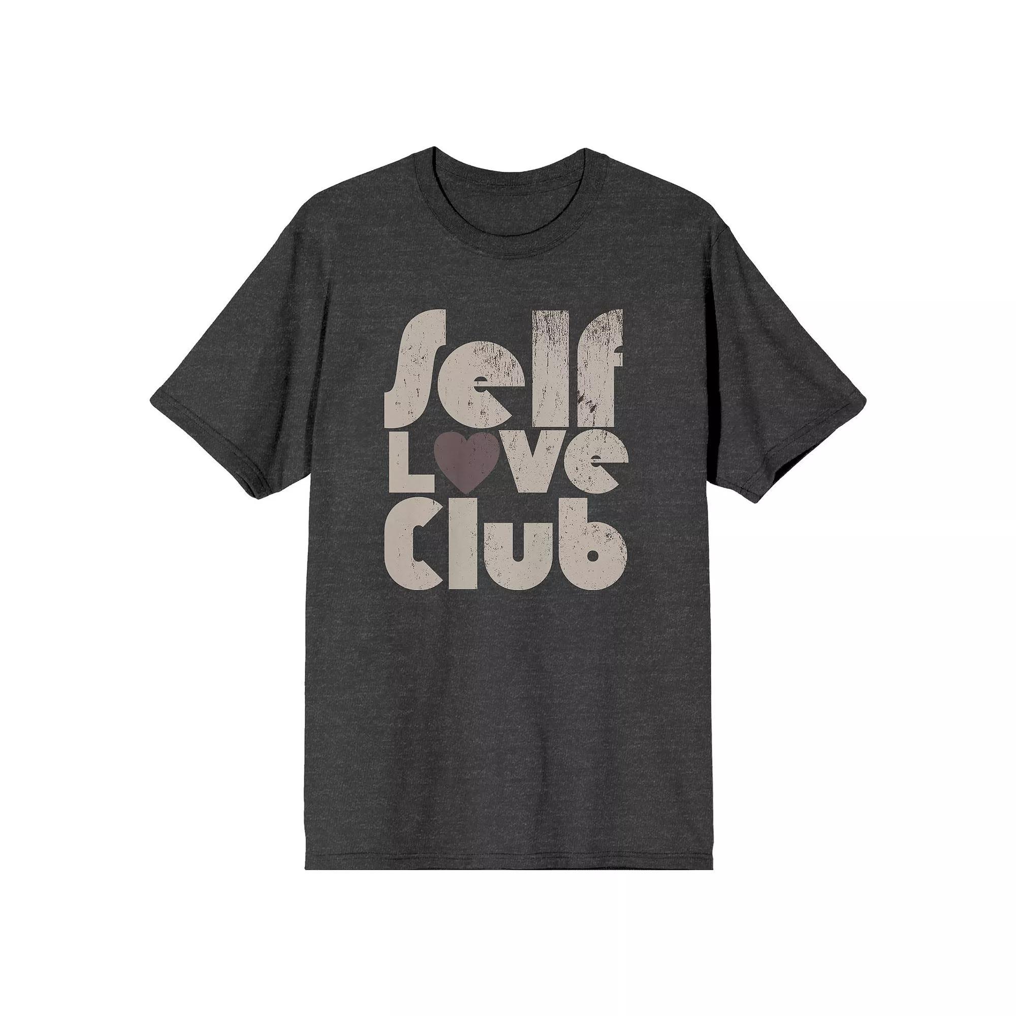 Men's Self Love Club Graphic Tee, Size: Small, Gray Product Image