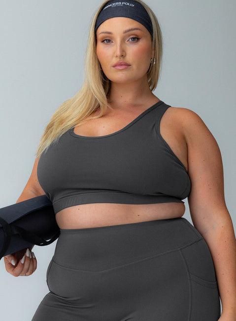 Energised Activewear Top Grey Curve Product Image