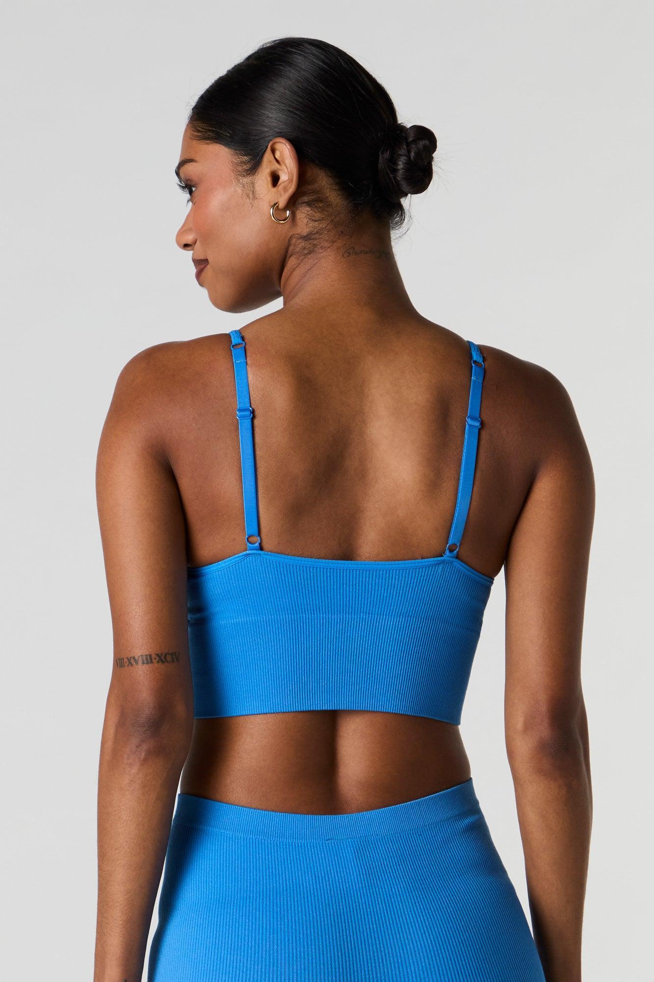 Seamless Ribbed Padded Bralette Female Product Image