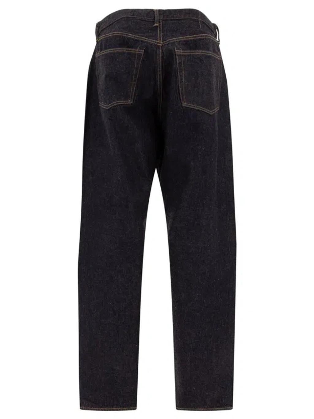 KAPTAIN SUNSHINE Straight-leg Selvedge Jeans In Blue Product Image
