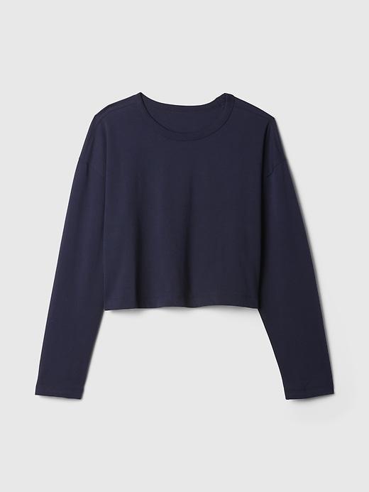 Organic Heavyweight Cotton Vintage Cropped T-Shirt Product Image