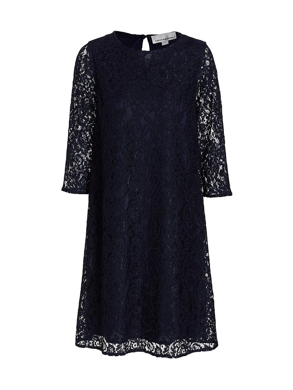 Caroline Rose Floral Lace Dress Product Image