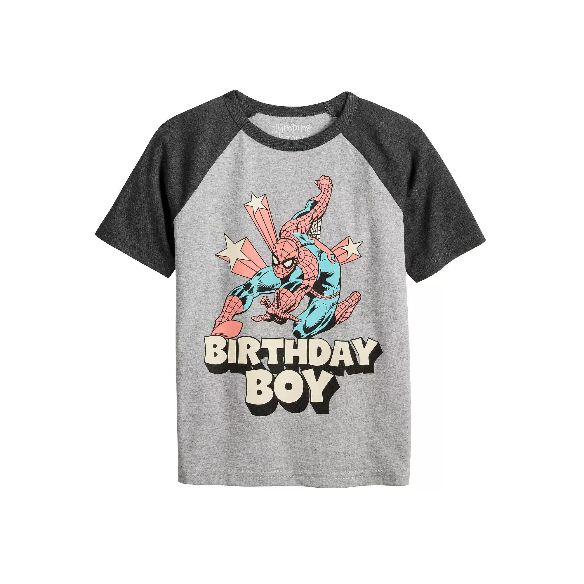 Boys 4-8 Jumping Beans® Spider-Man Birthday Graphic Tee, Boy's, Size: 12, Grey Product Image