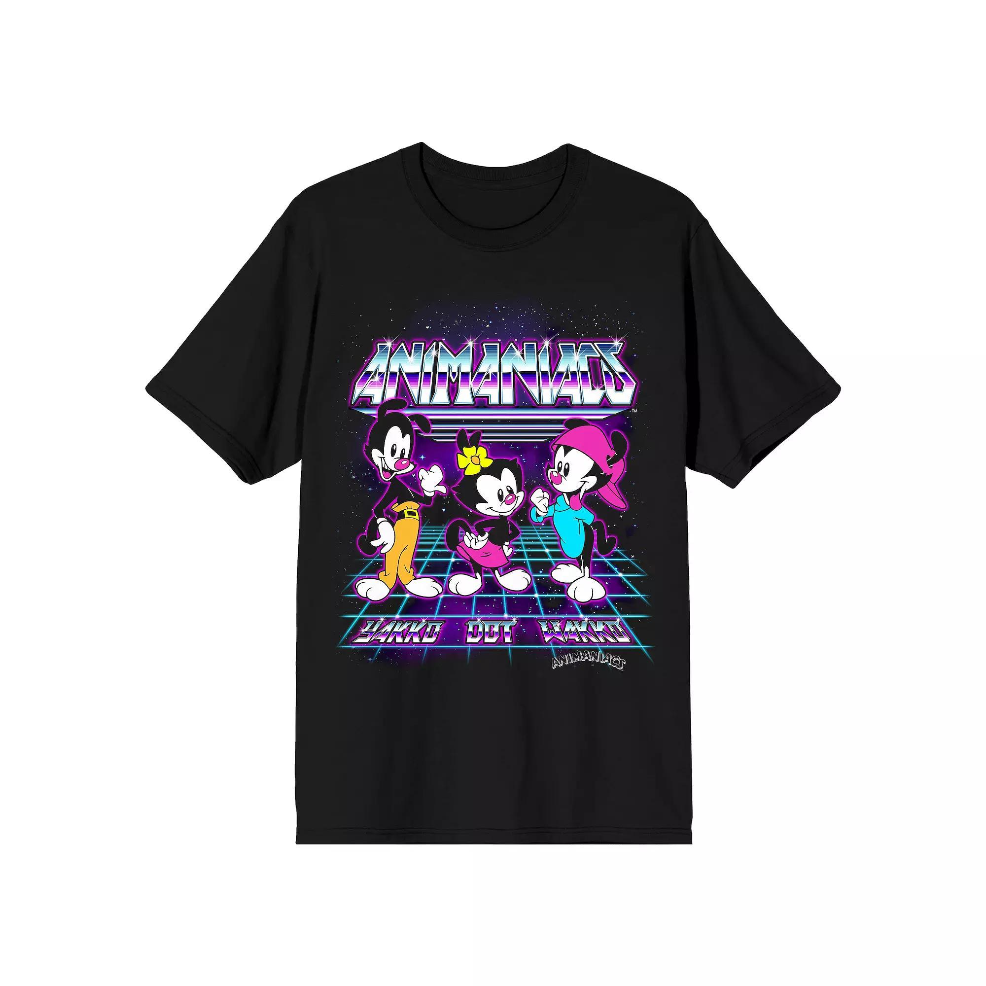 Men's Animaniacs Siblings Graphic Tee, Size: Medium, Black Product Image
