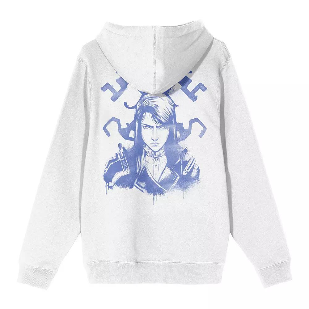 Men's League Of Legends Arcane Hoodie, Size: XXL, White Product Image