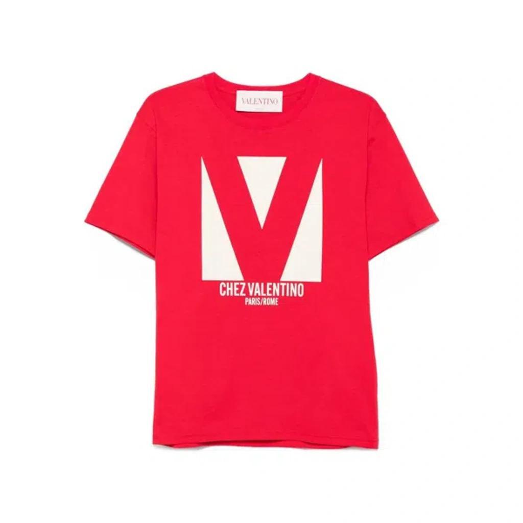 VALENTINO T-shirt Logo In Red Product Image