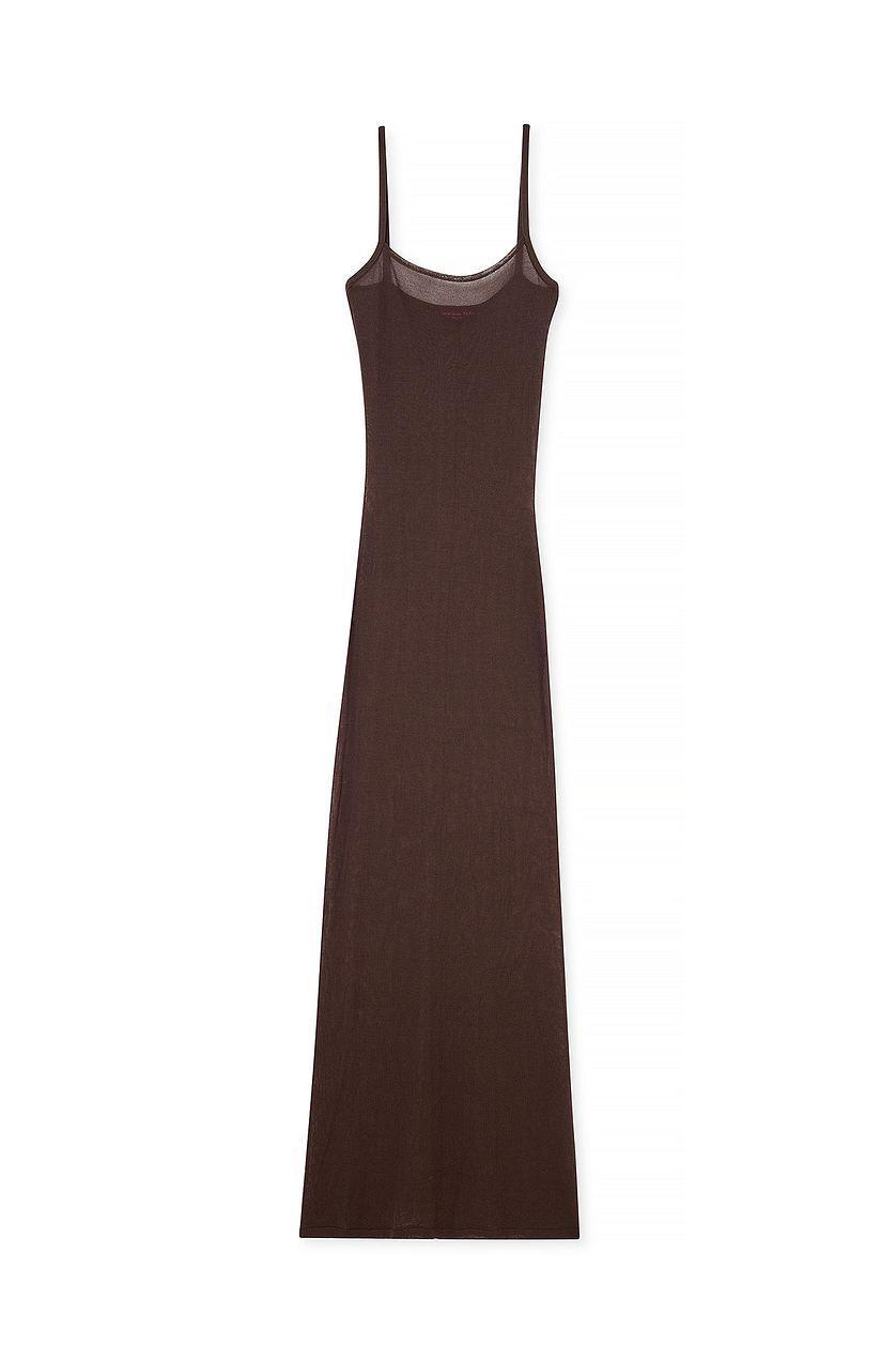 Thin Knit Spaghetti Strap Maxi Dress Product Image