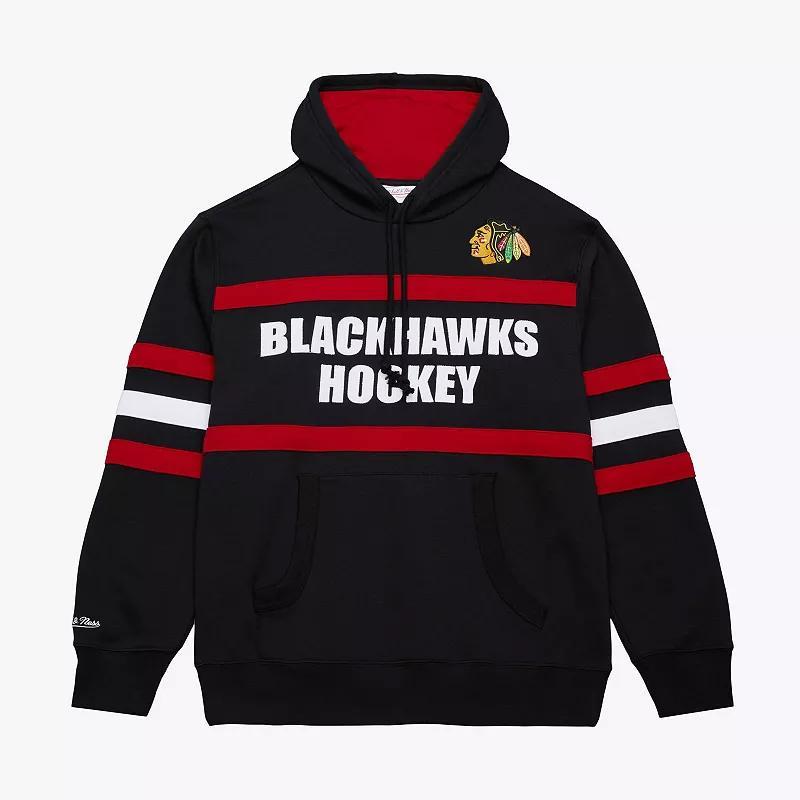 Men's Mitchell & Ness Black Chicago Blackhawks Head Coach Slogan Pullover Hoodie, Size: Large Product Image
