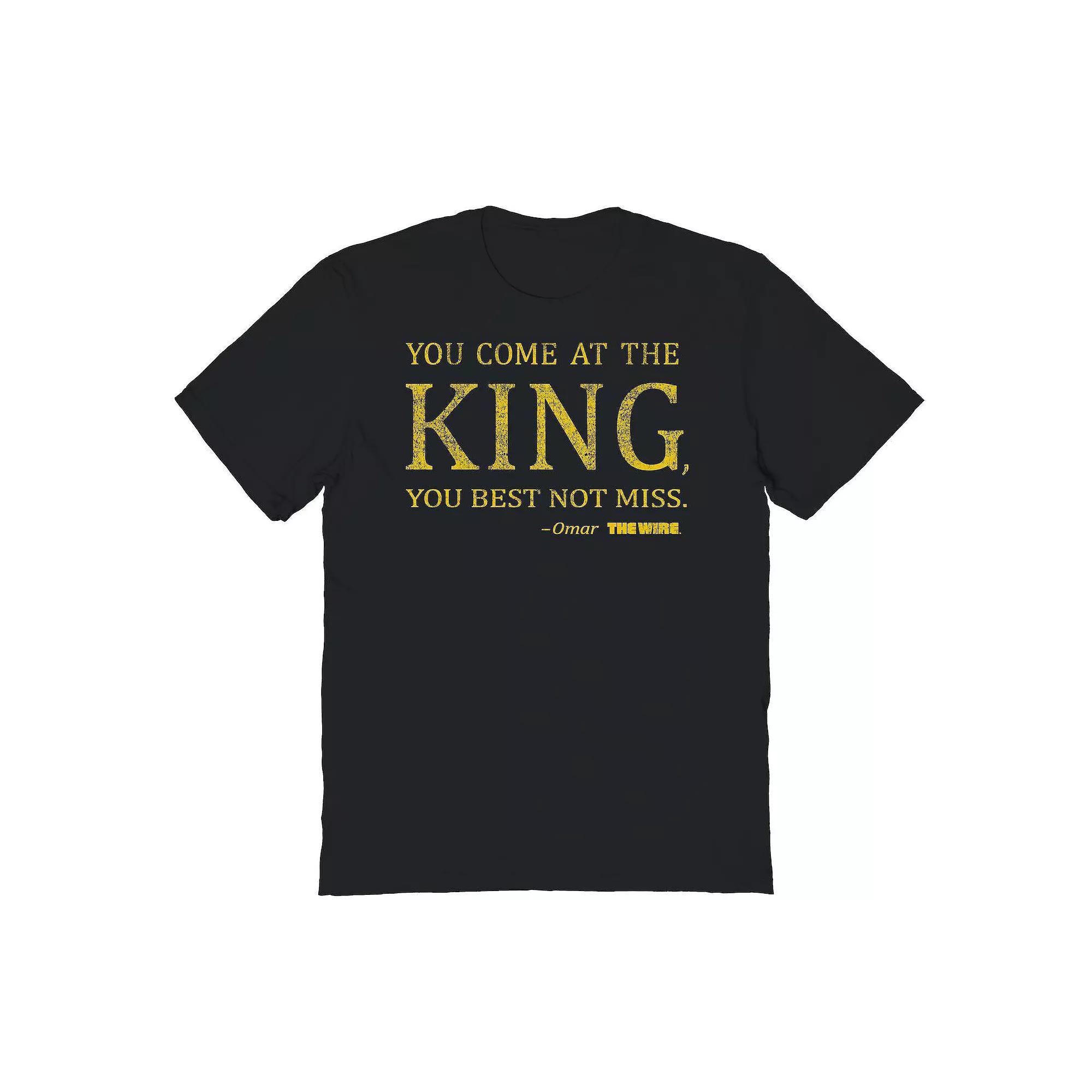 Men's You Come At The Wire Graphic Teehe King The Wire Graphic Tee, Size: Small, Black Product Image