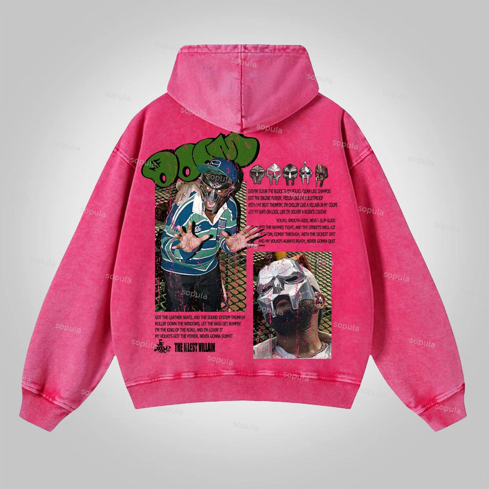 Sopula Virgin Mary Praying Faith Graphic Washed Hoodies Product Image