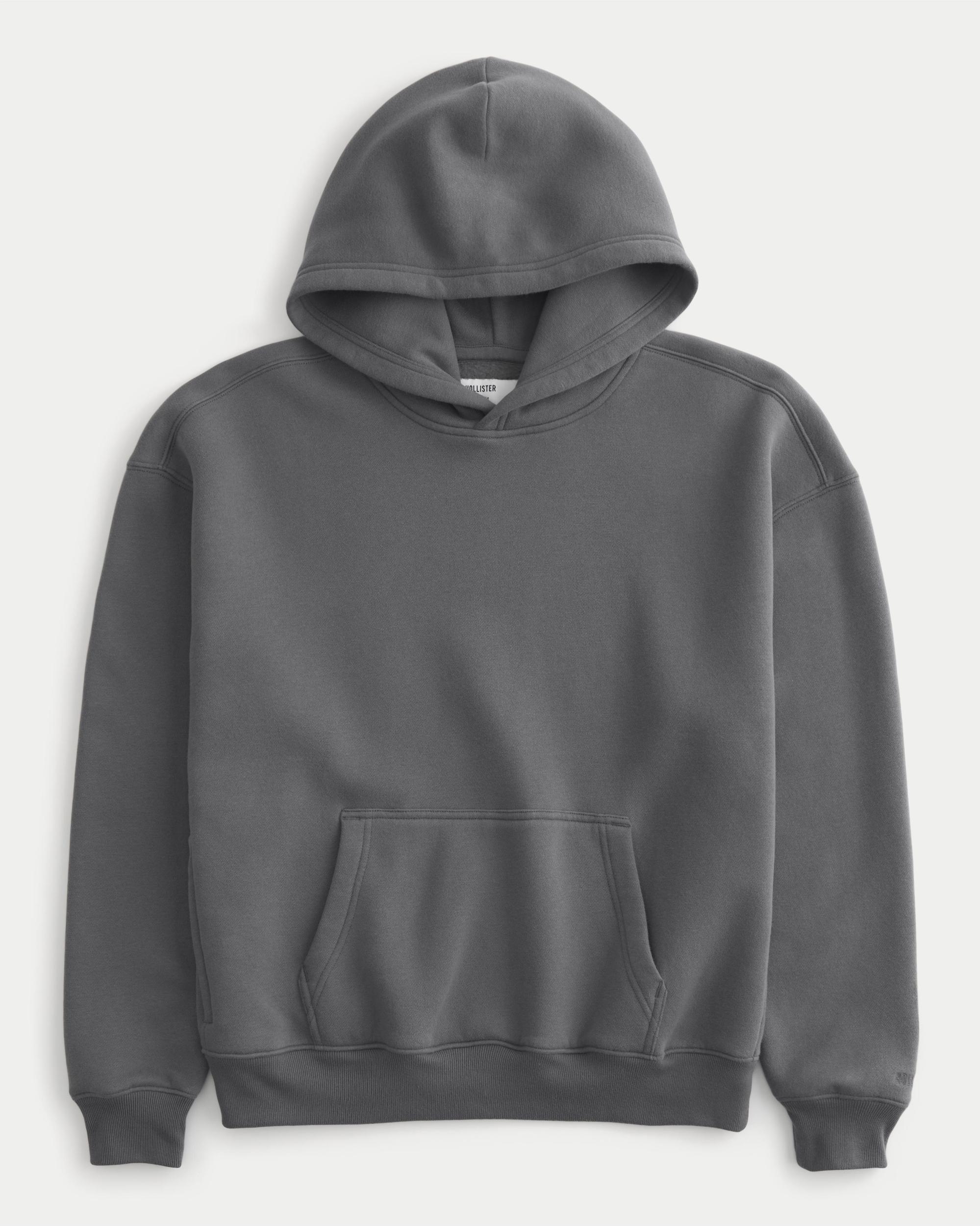 Hollister Feel Good Fleece Boxy Camo Hoodie Product Image