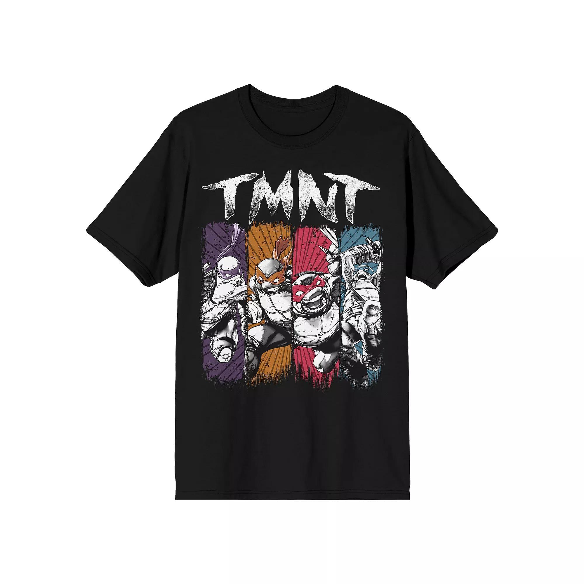 Men's TMNT Classic Retro Paint Short Sleeve Graphic Tee, Size: XXL, Black Product Image