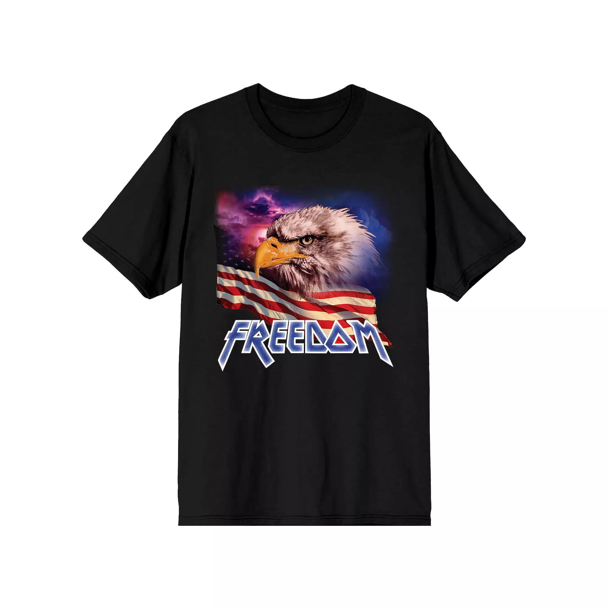 Men's Americana Freedom Eagle Tee, Size: Small, Black Product Image