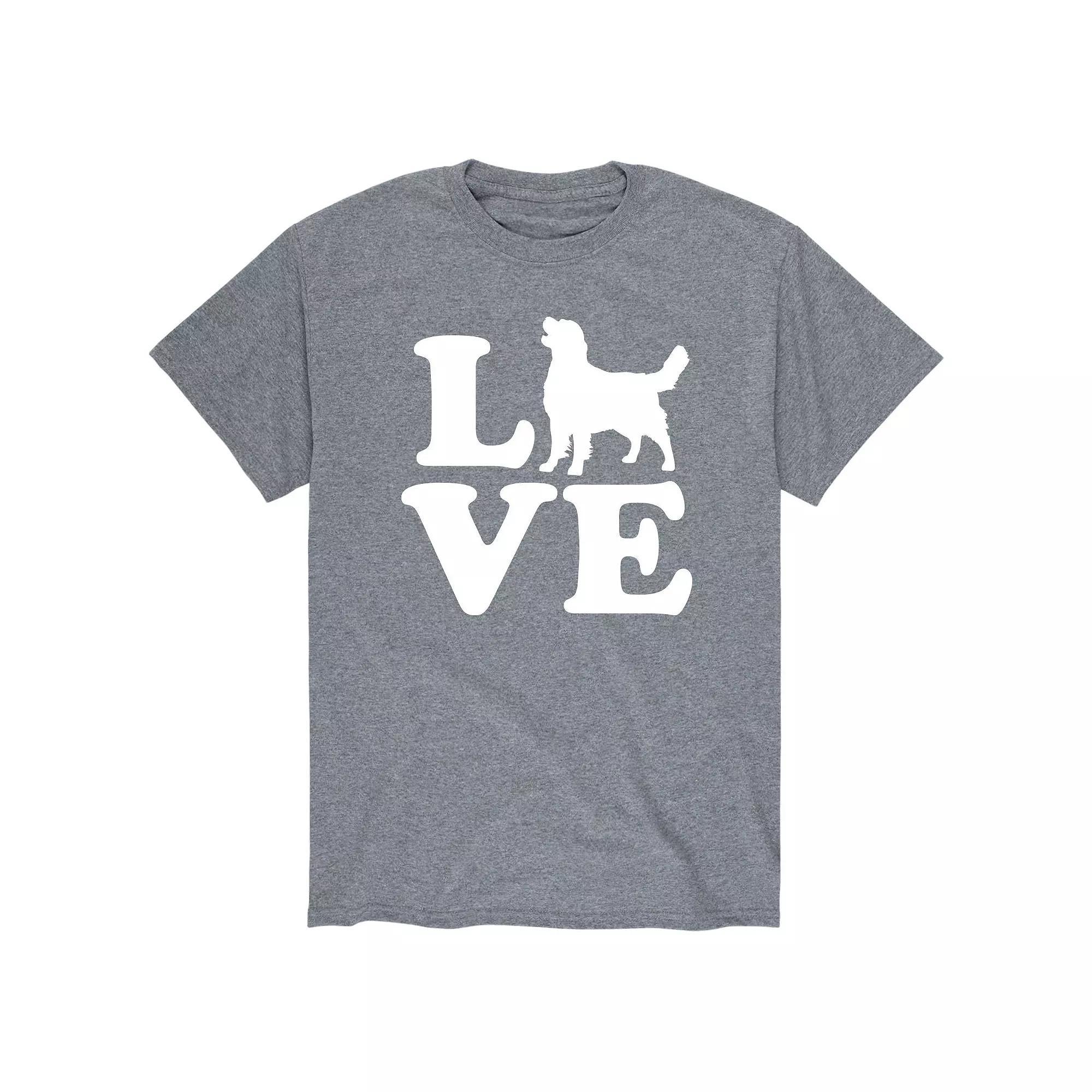 Mens Love Golden Retriever Tee Product Image