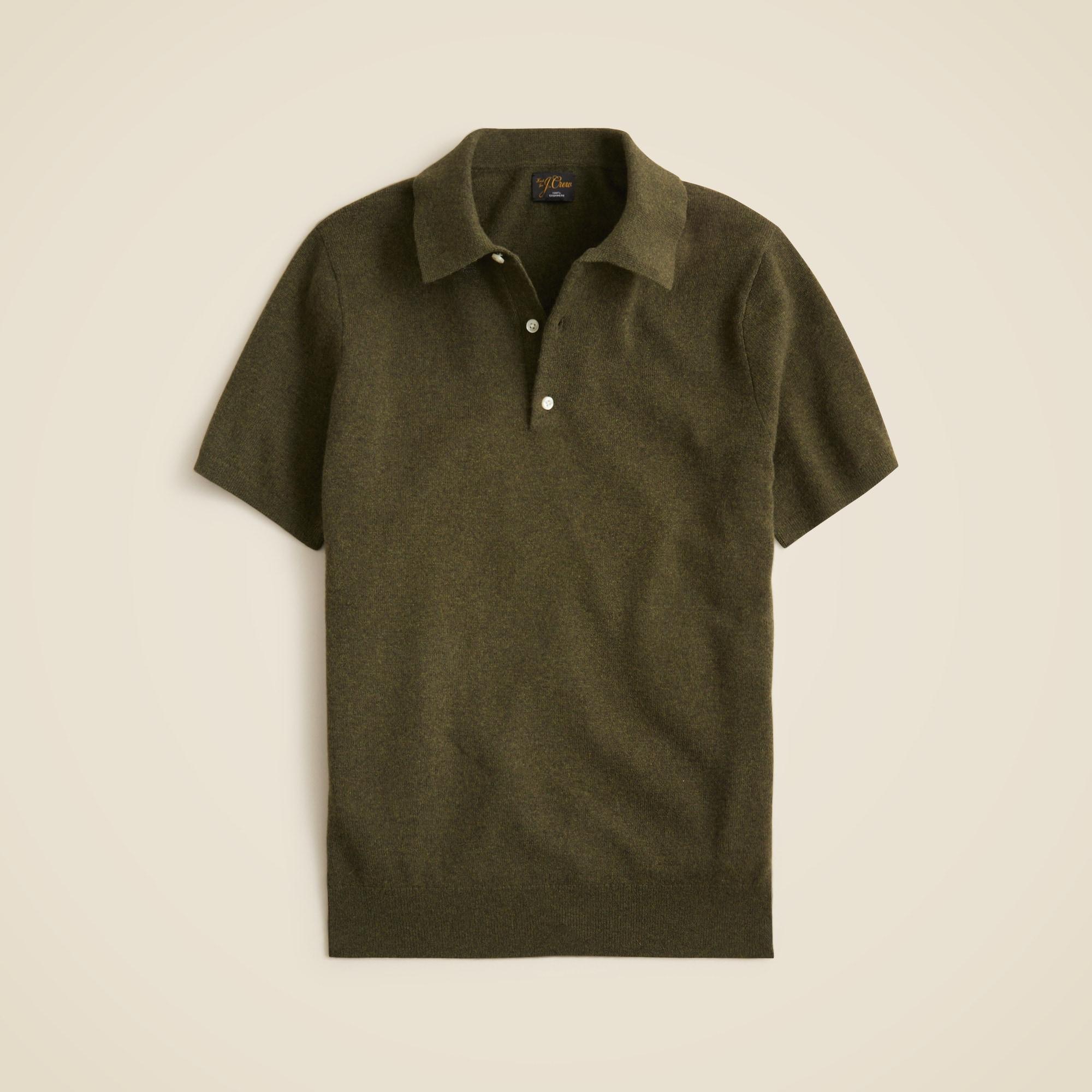 Cashmere short-sleeve sweater-polo Product Image