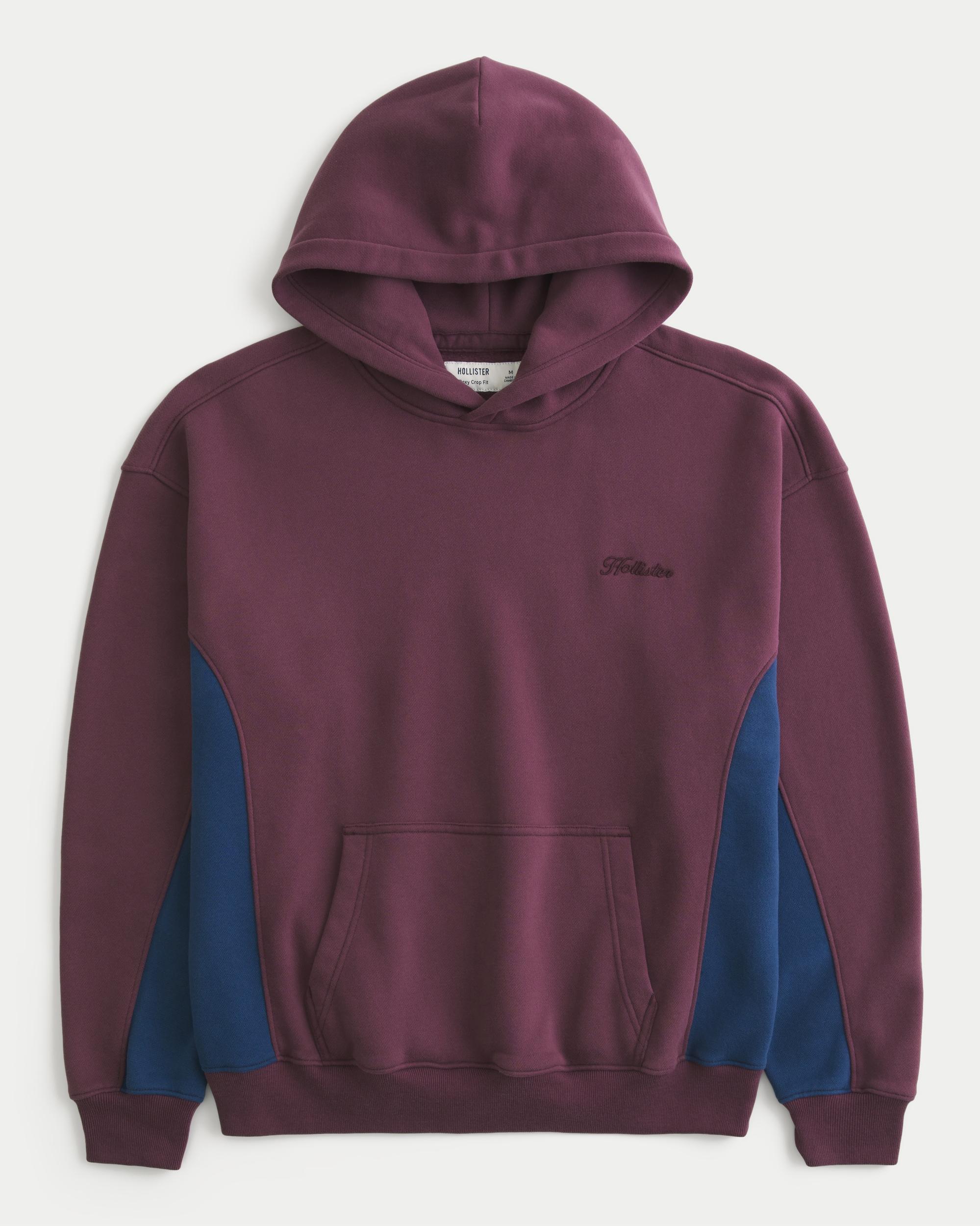 Boxy Crop Snakeskin Print Logo Hoodie Product Image