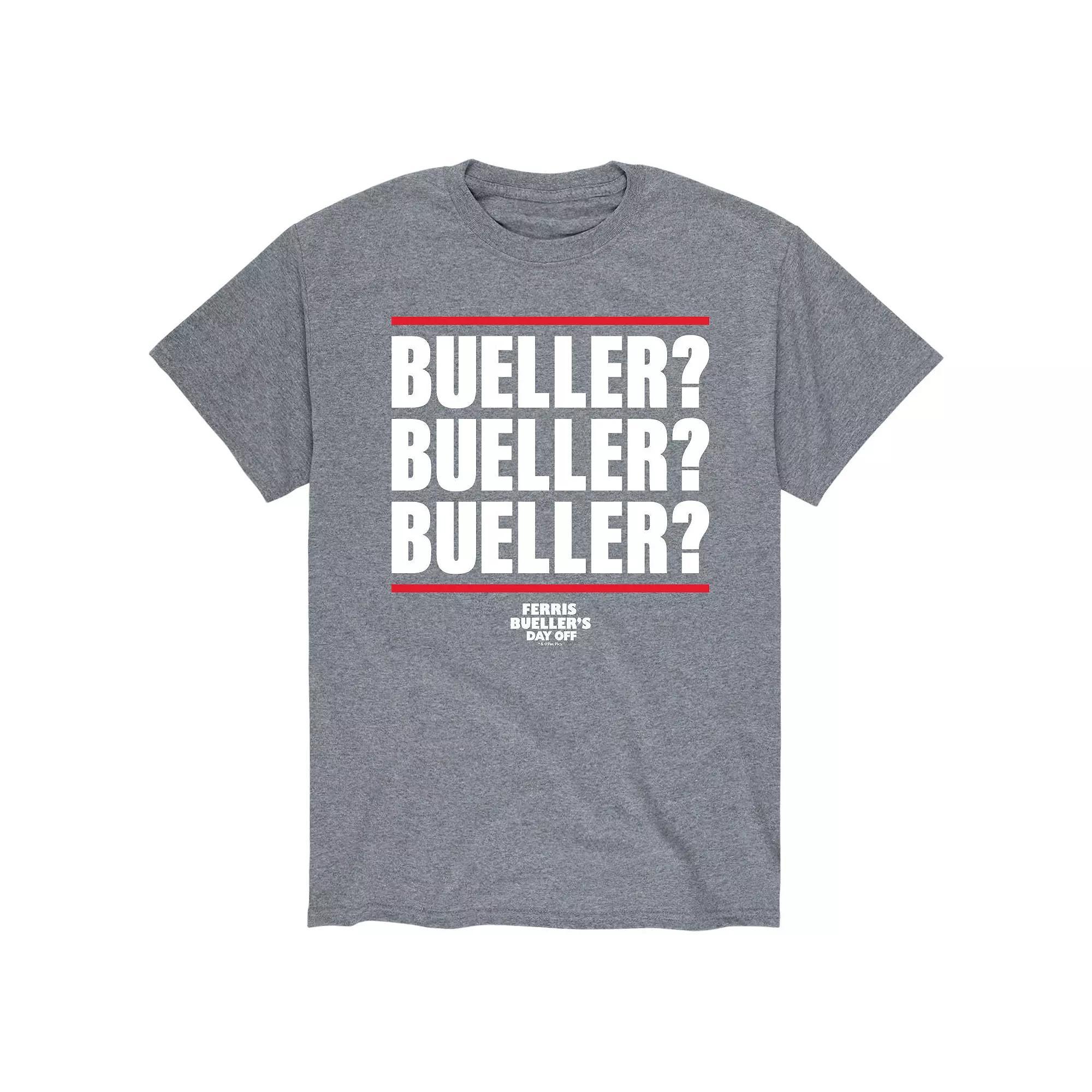 Men's Ferris Buellers Day Off Tee, Size: XL, Athletic Grey Product Image