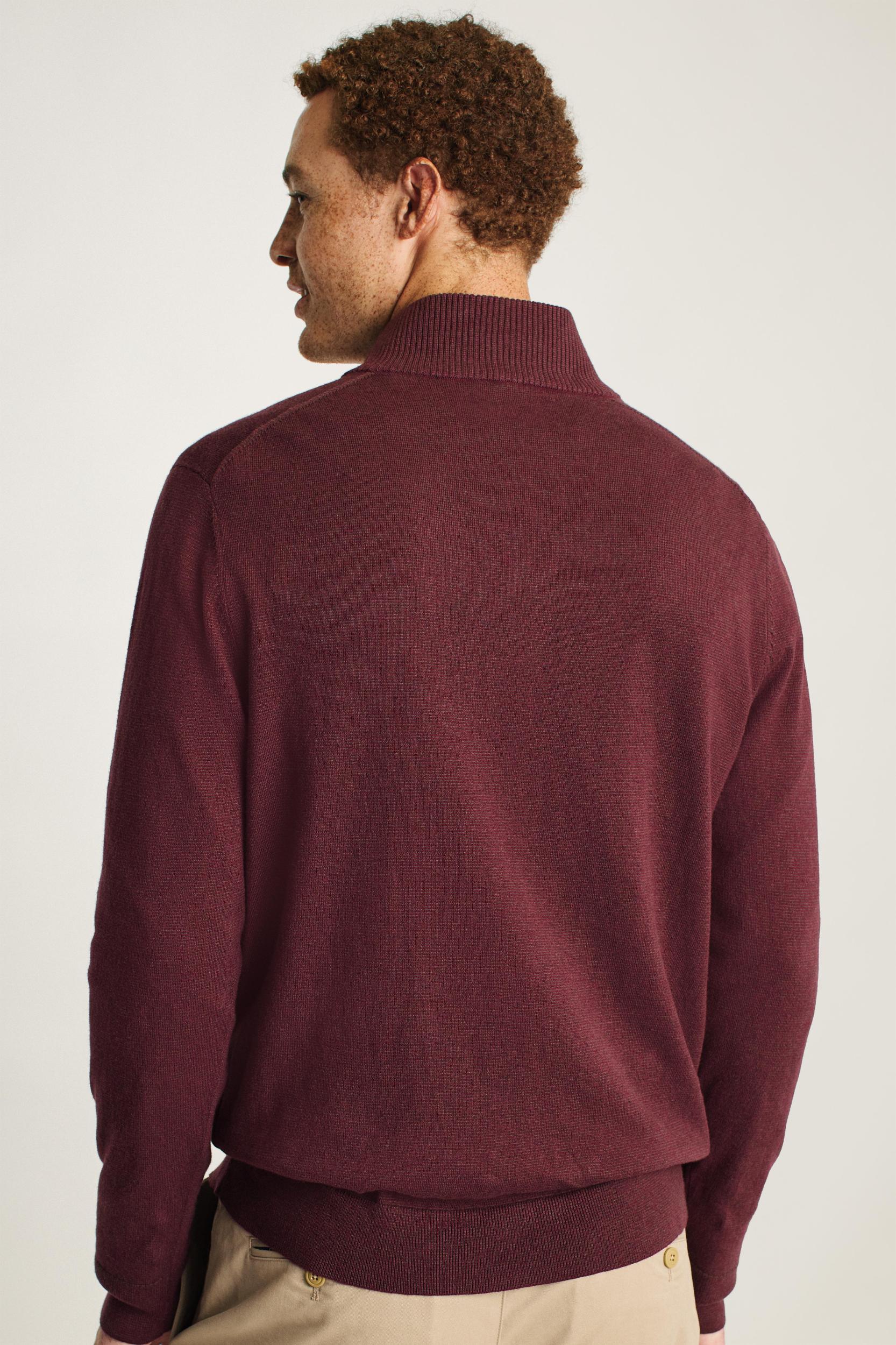 Washable Cotton Cashmere Half-Zip Product Image