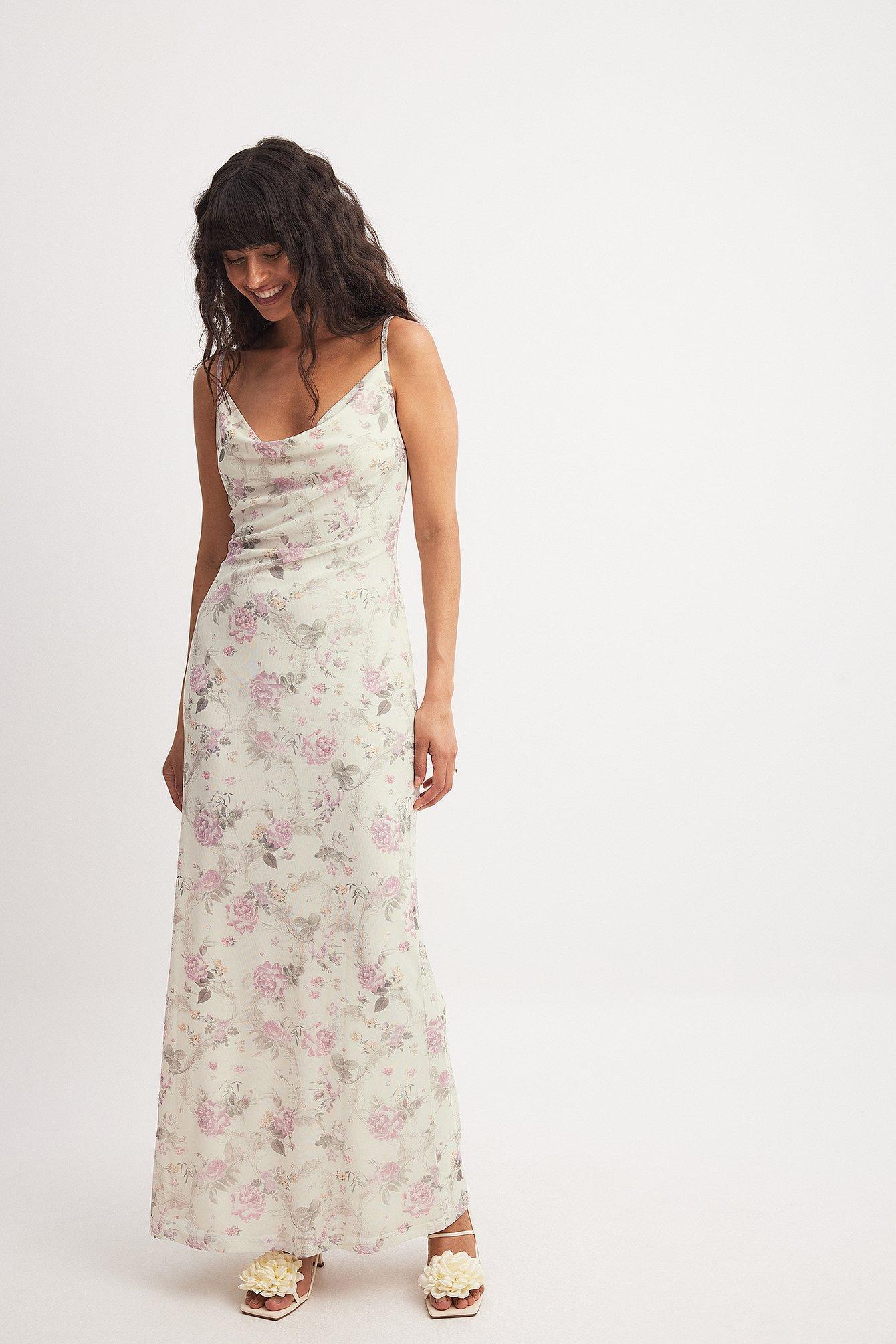 Waterfall Mesh Maxi Dress Product Image