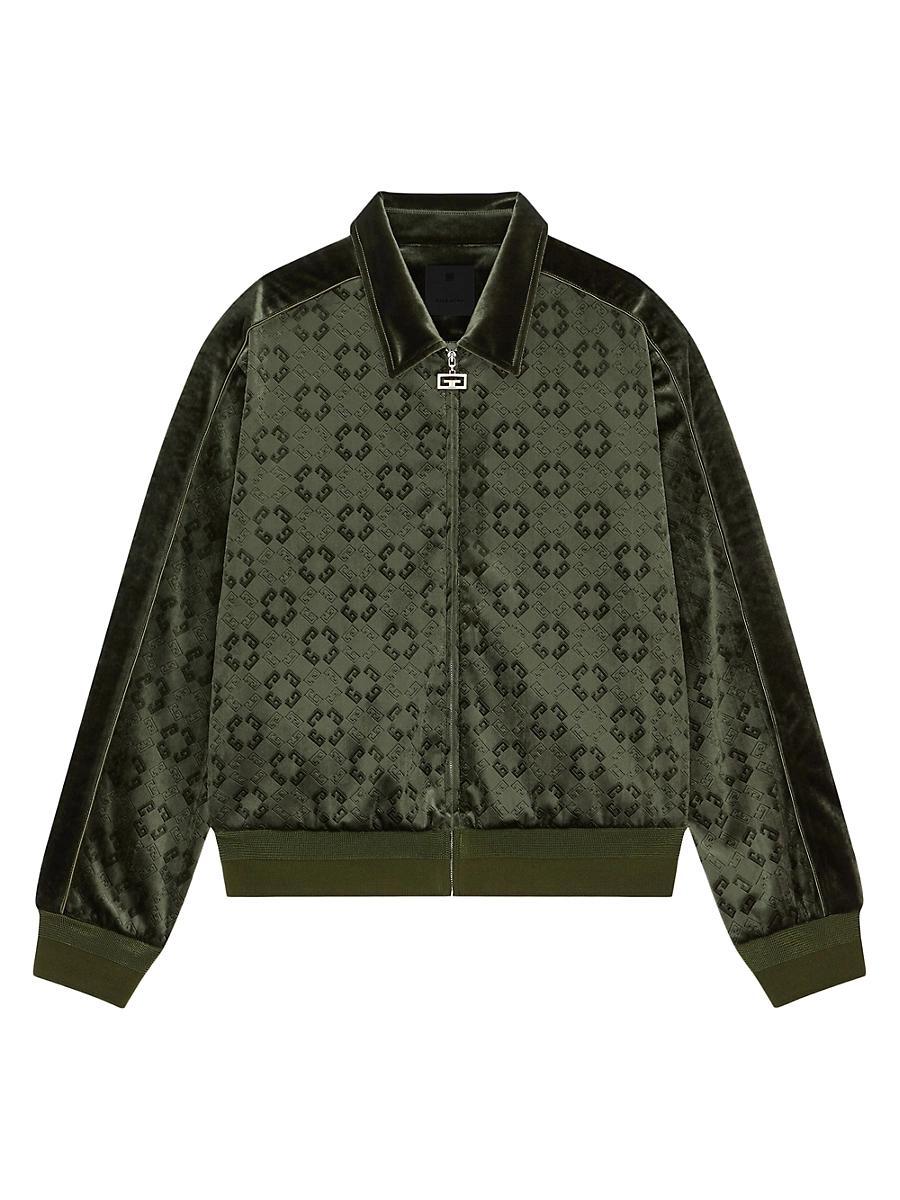 Mens Tracksuit Jacket in Monogram 72 Velvet Product Image