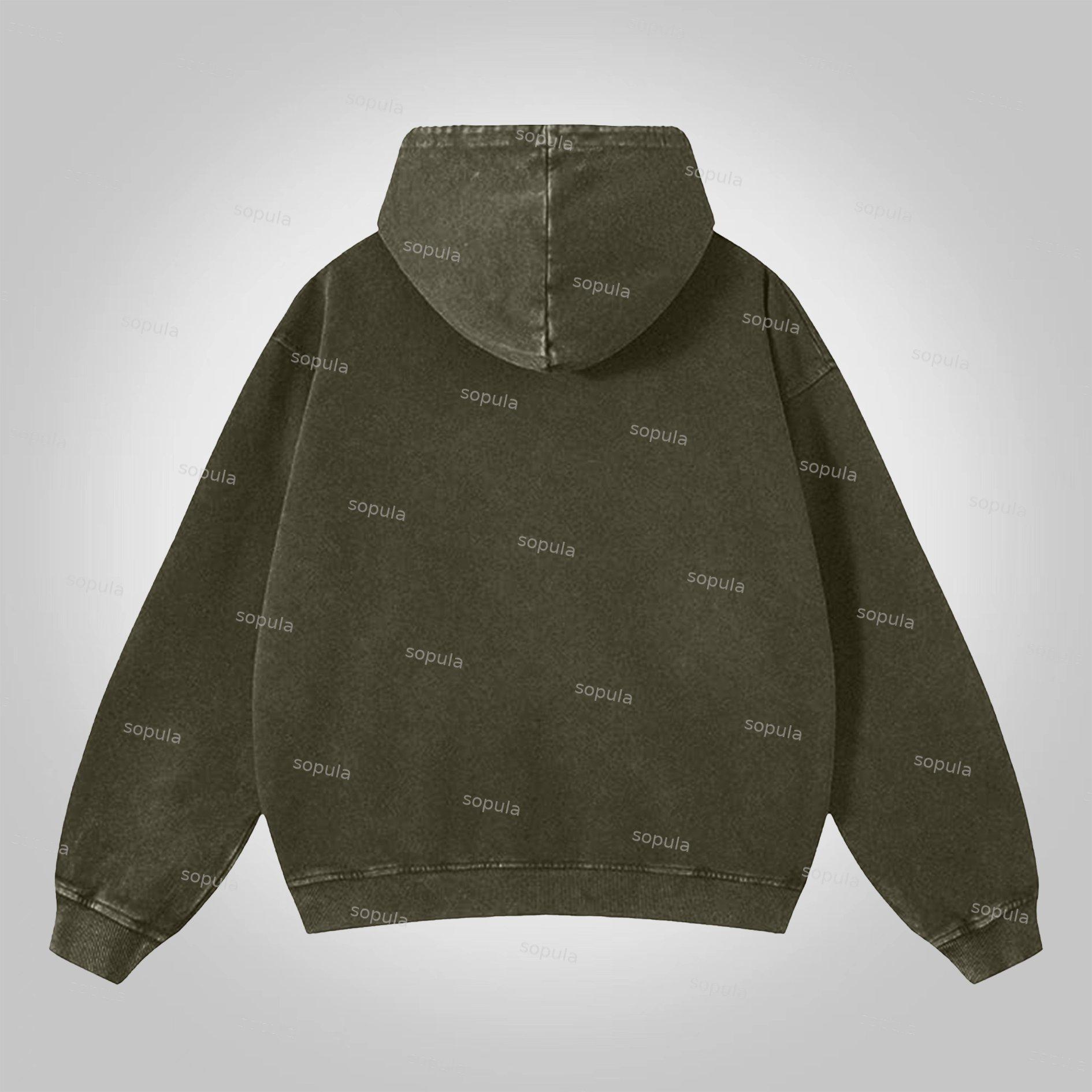 Stop War Children Portraits Graphic Washed Hoodie Product Image