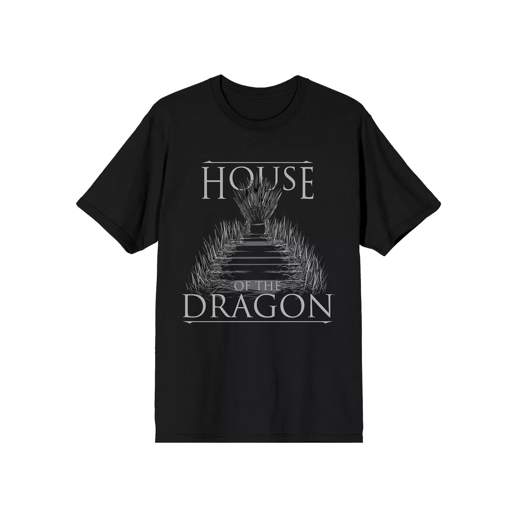 Men's House Of The Dragon Throne Tee, Size: Small, Black Product Image