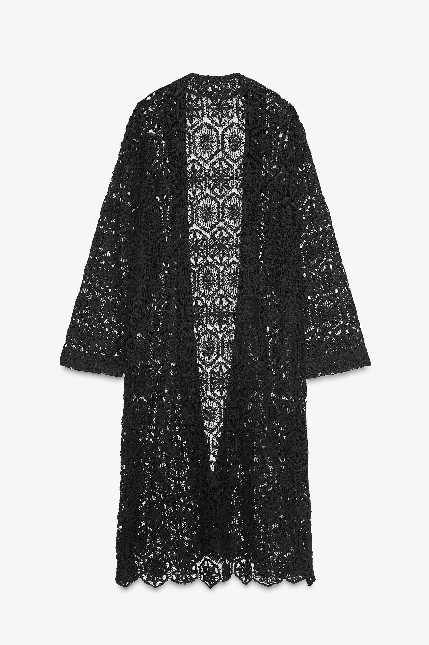 LONG CROCHET KIMONO Product Image