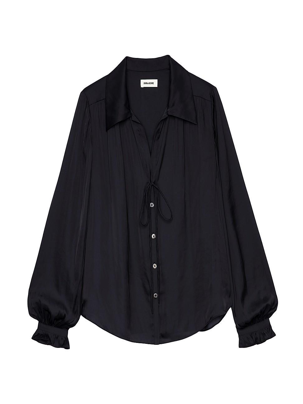 Zadig & Voltaire Tilan Tie Neck Blouse Product Image