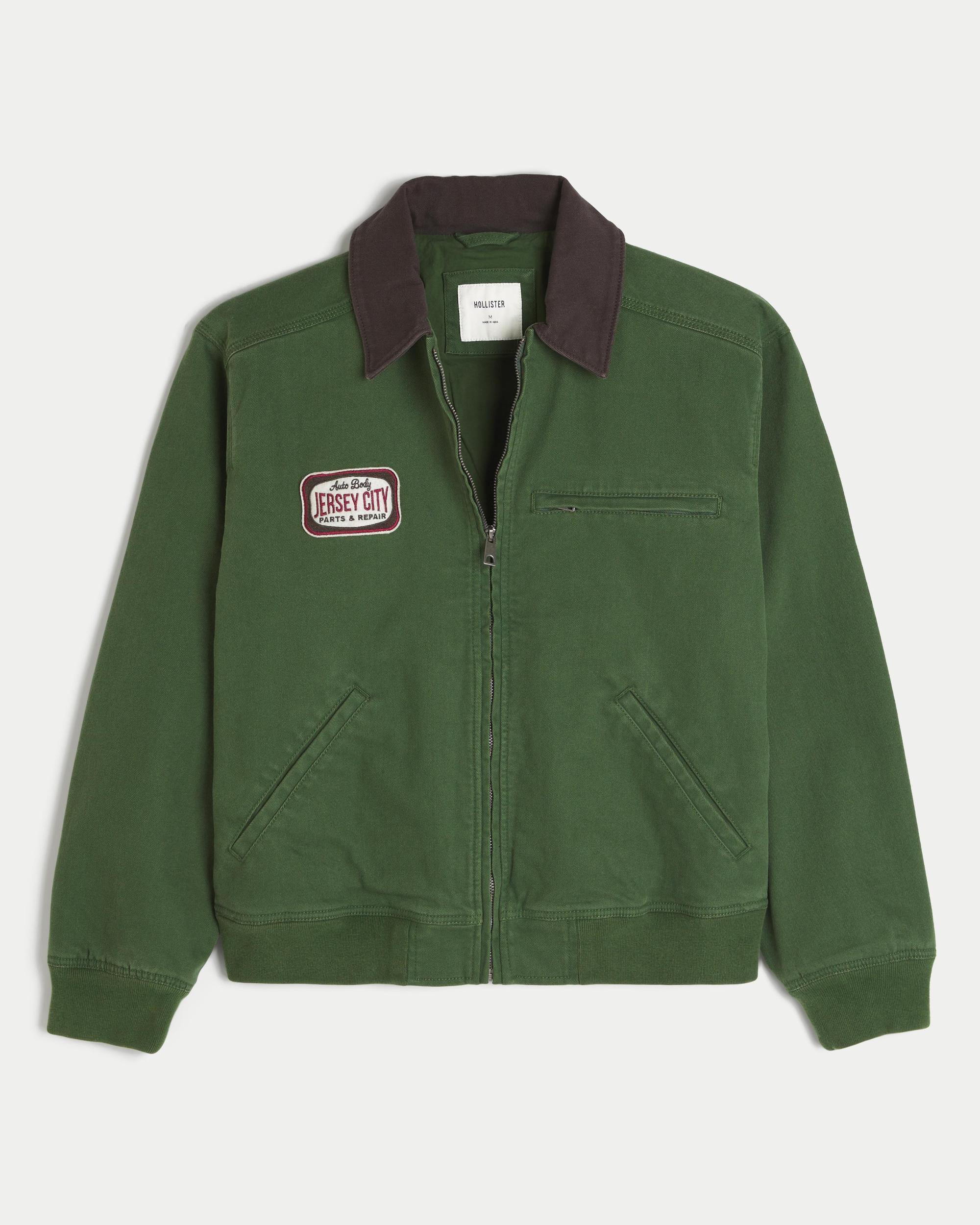 Zip-Up Camo Workwear Jacket Product Image