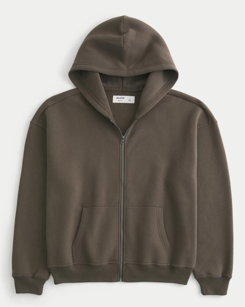 Boxy Rowing Graphic Zip-Up Hoodie Product Image