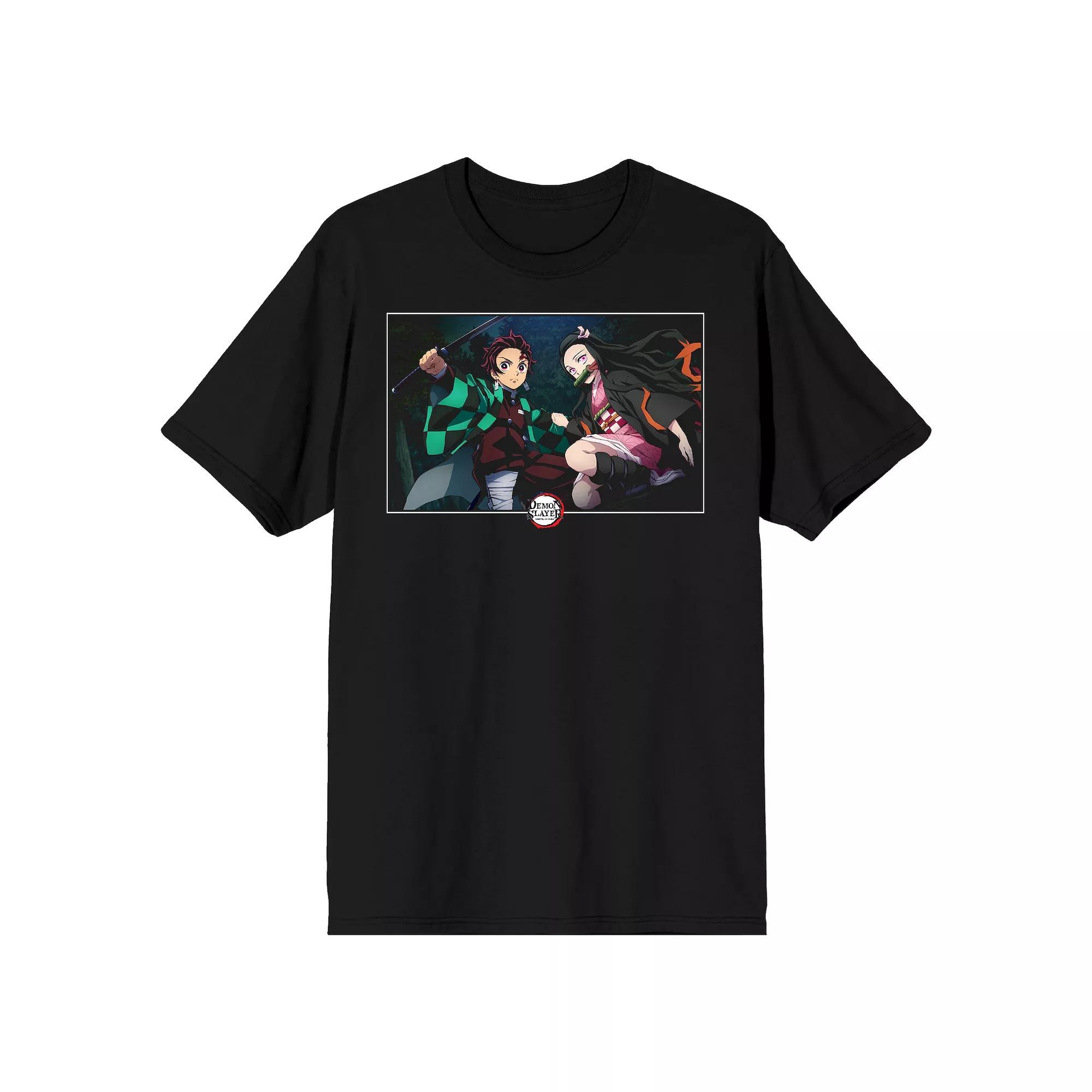 Mens Demon Slayer Siblings Anime Tee Product Image