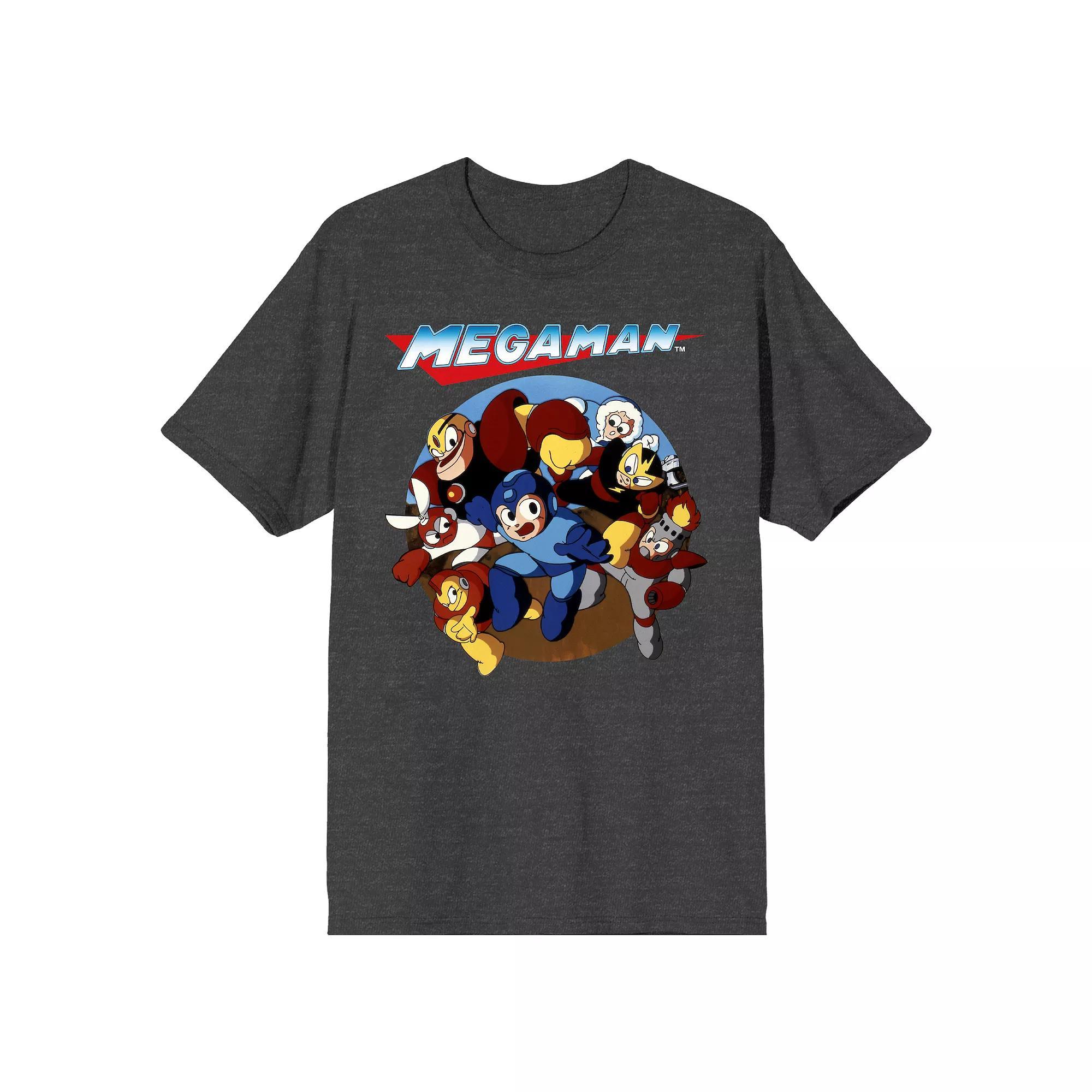 Men's Capcom MegaMan Characters Vintage Tee, Size: Small, Grey Product Image