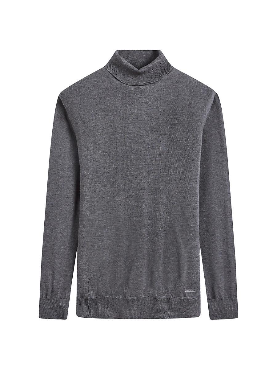 Mens Wool Turtleneck Sweater Product Image