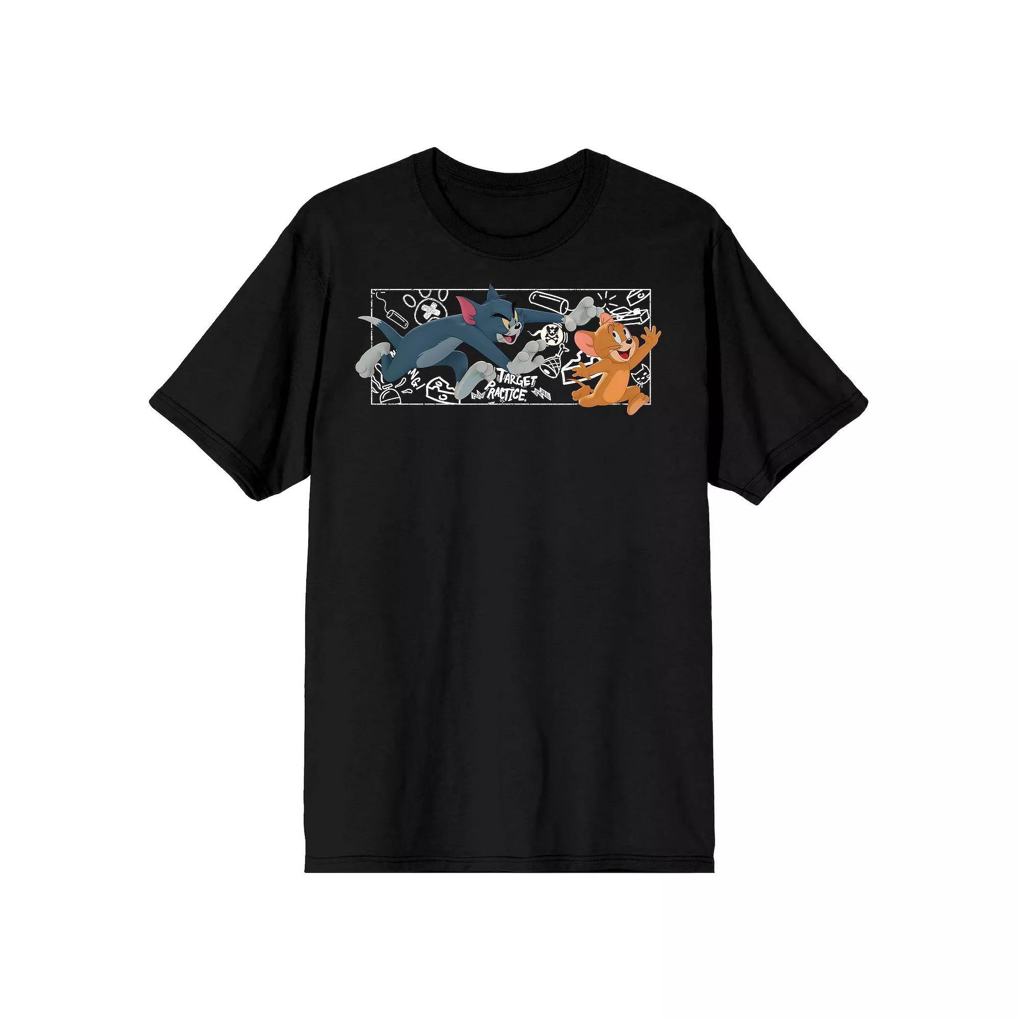 Mens Tom & Jerry Chalk Art Tee Product Image