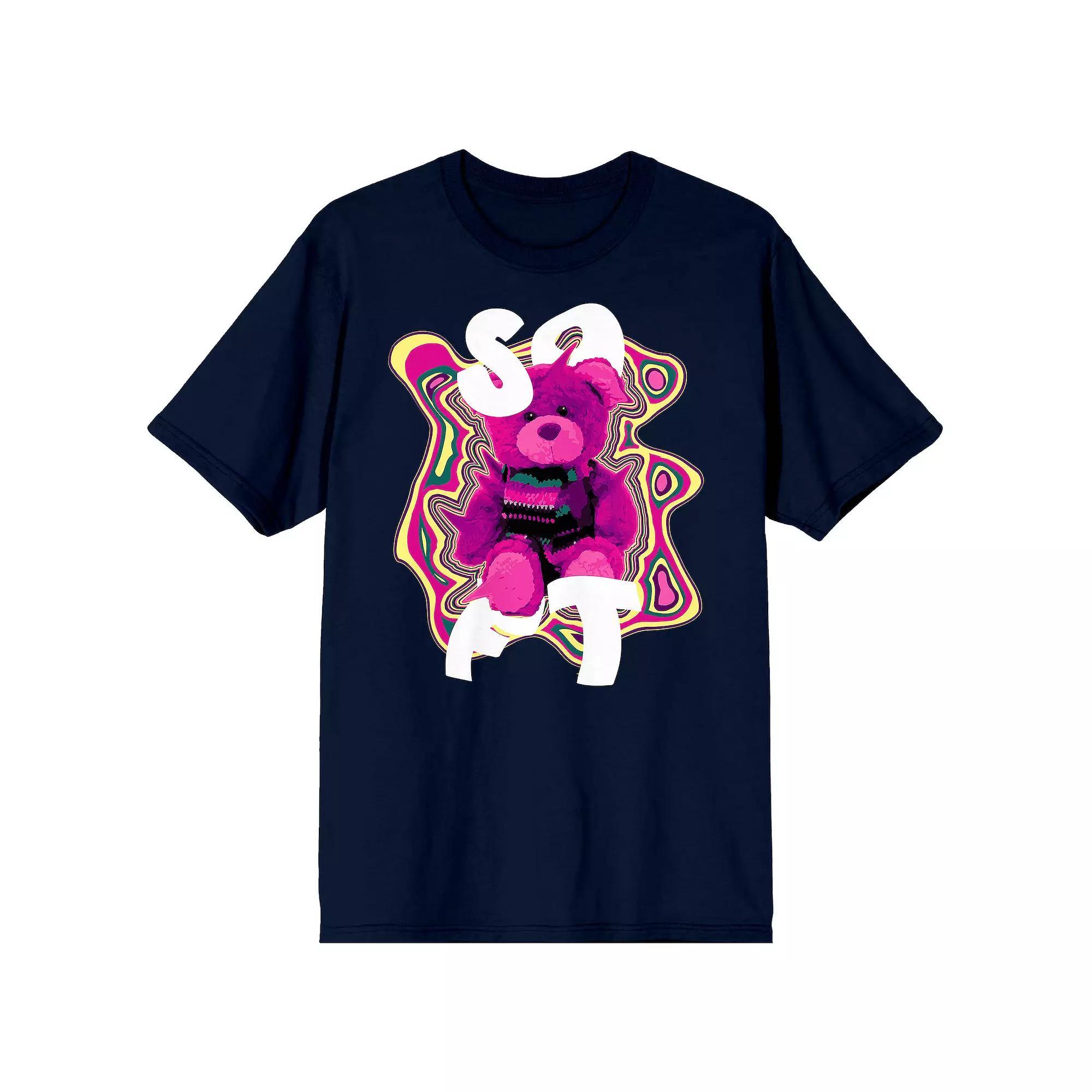 Men's Teddy Drip Groovy Vibes Graphic Tee, Size: Large, Blue Product Image