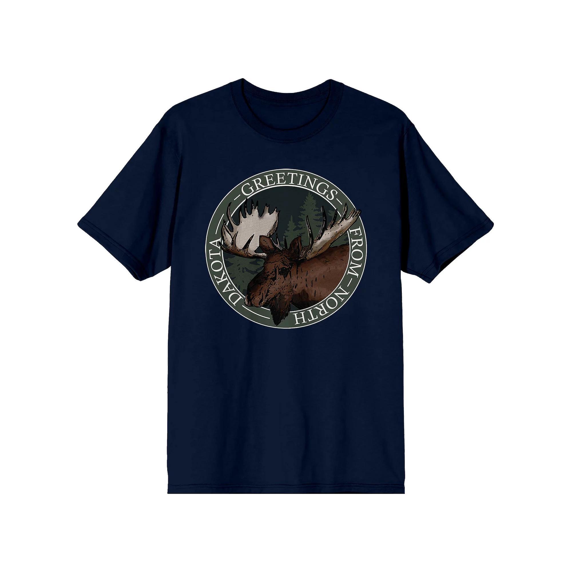 Men's Adventure North Dakota Vacation Tee, Size: Small, Blue Product Image