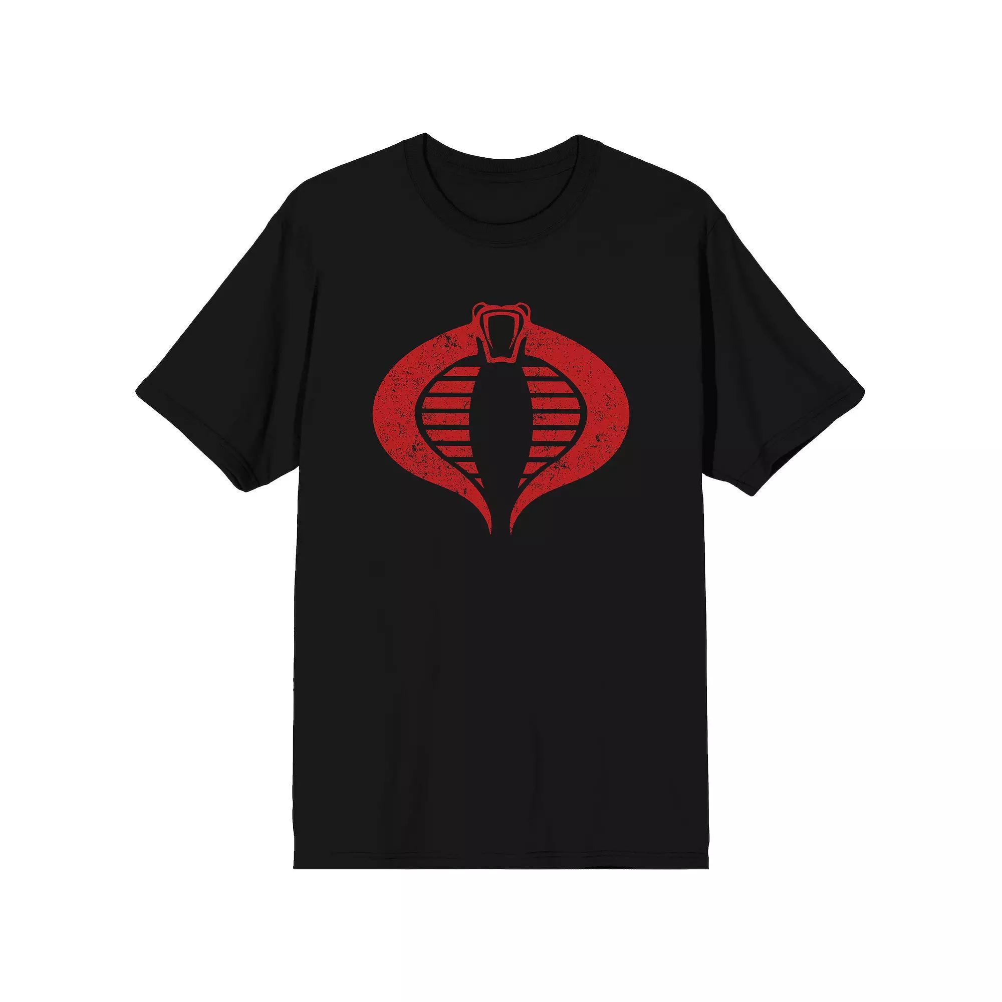 Men's G.I. Joe Cobra Logo Short Sleeve Graphic T-Shirt, Size: Medium, Black Product Image